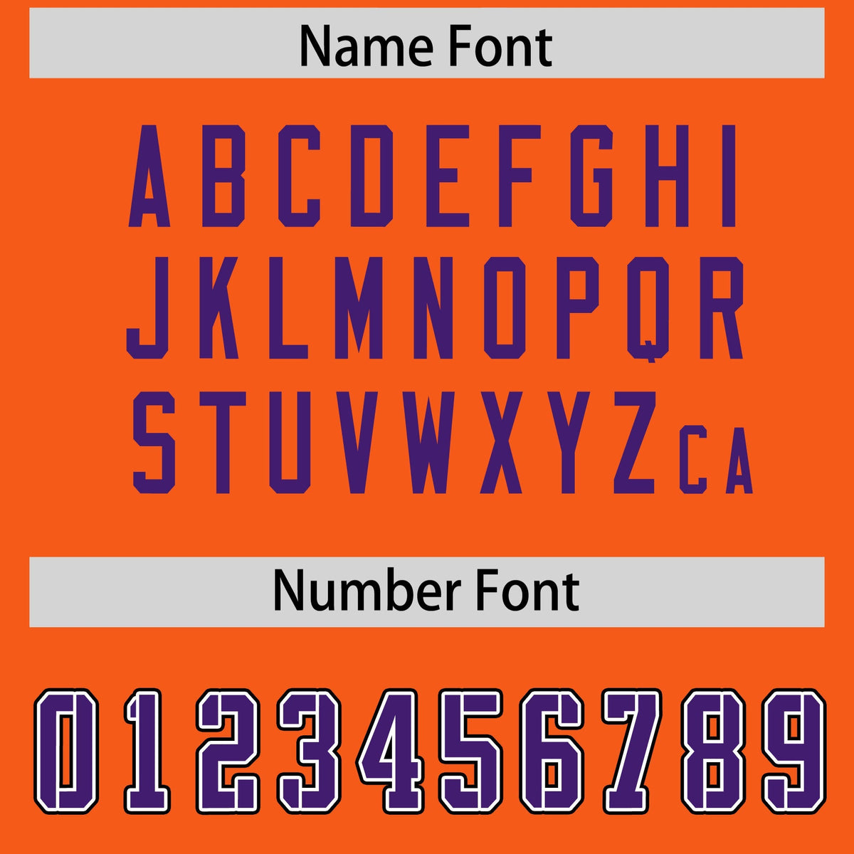 Custom Orange Purple Personalized Neckline Square Classic Authentic American Football Jersey