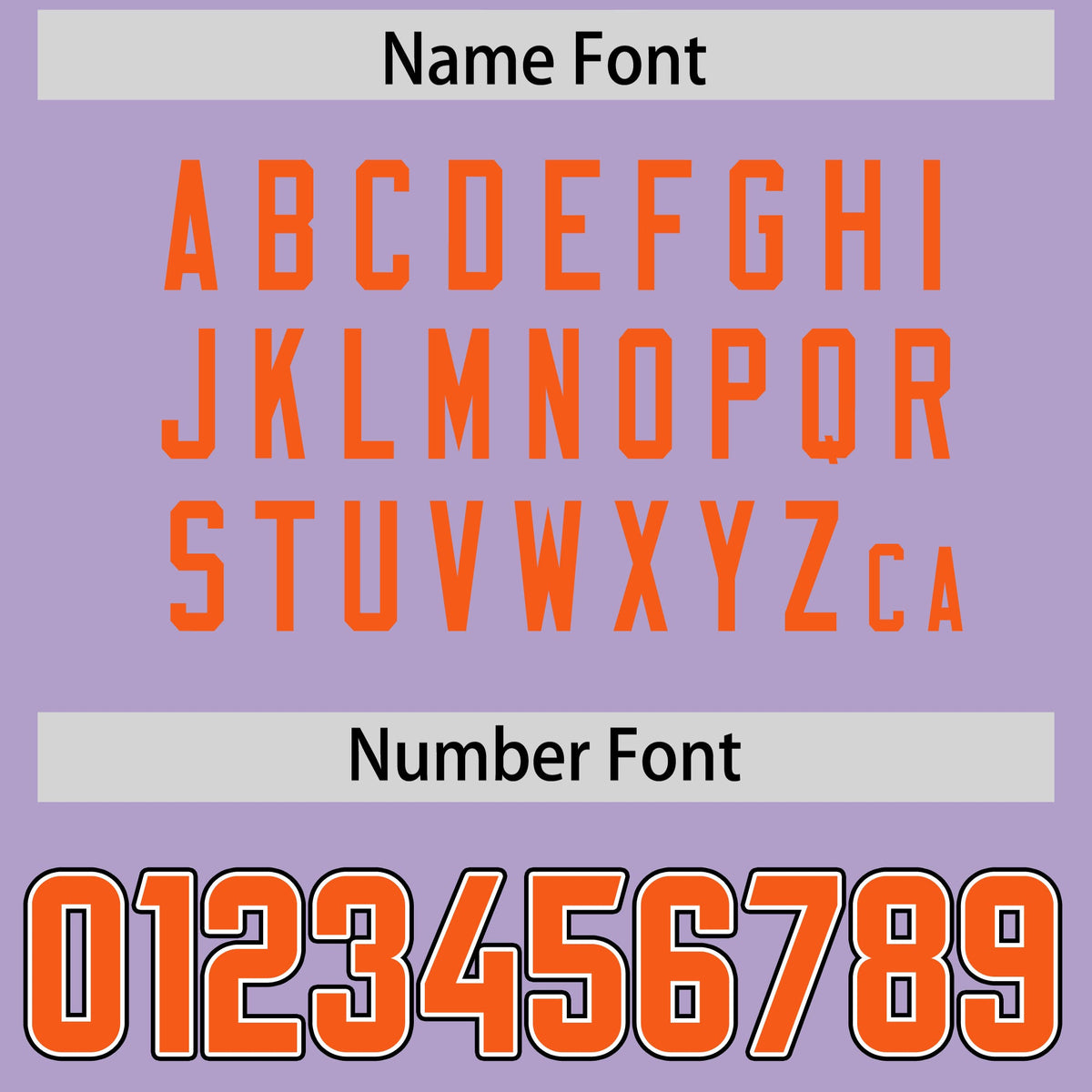 Custom Light Purple Orange Personalized Neckline Square Classic Authentic American Football Jersey