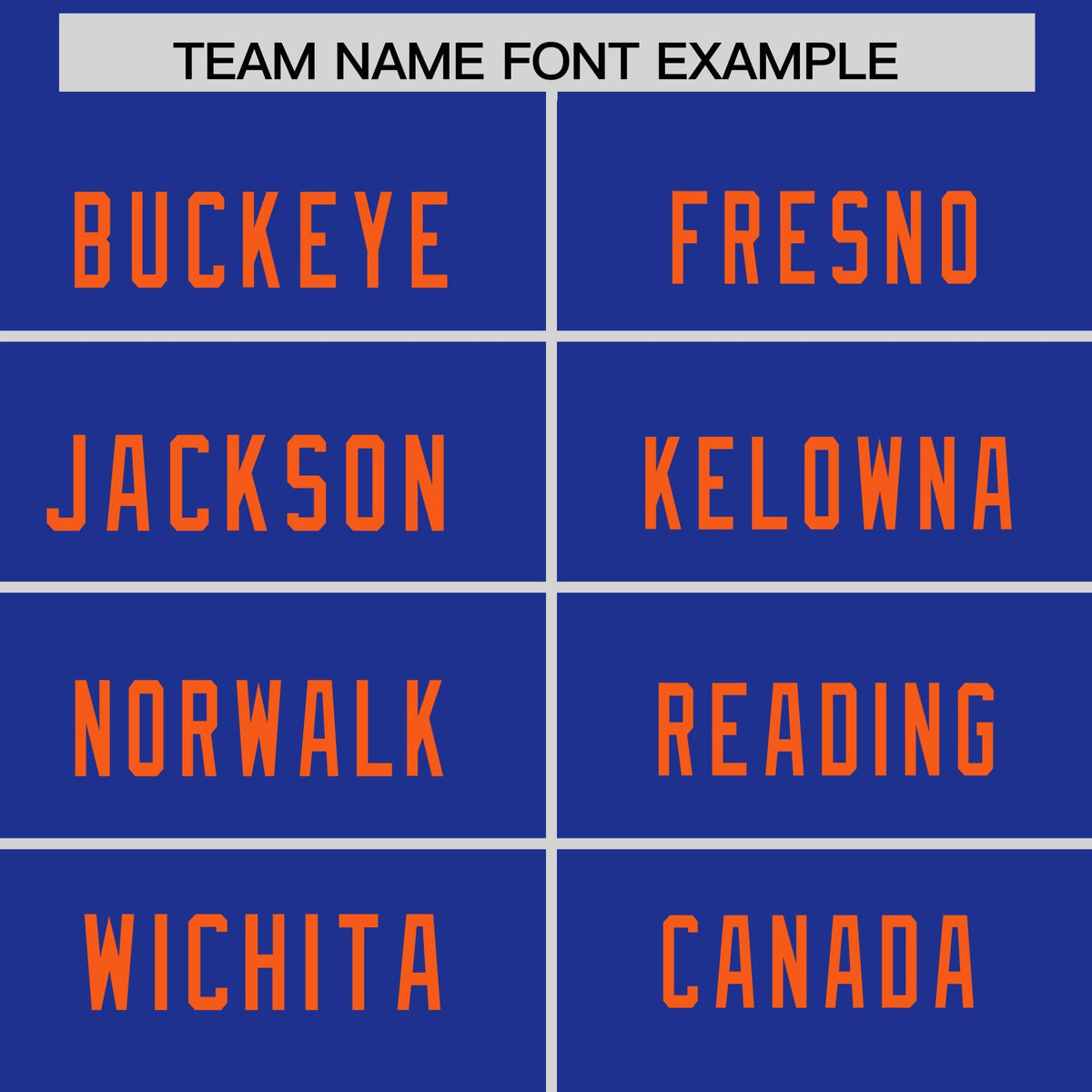 Custom Royal Orange Personalized Neckline Square Classic Authentic American Football Jersey