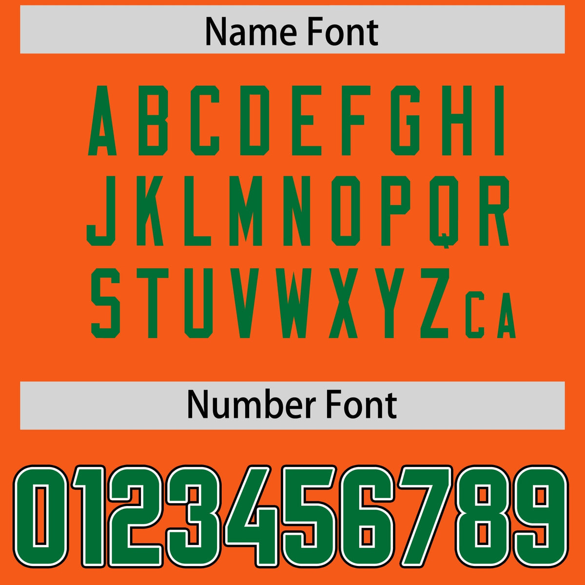 Custom Orange Kelly Green Personalized Neckline Square Classic Authentic American Football Jersey