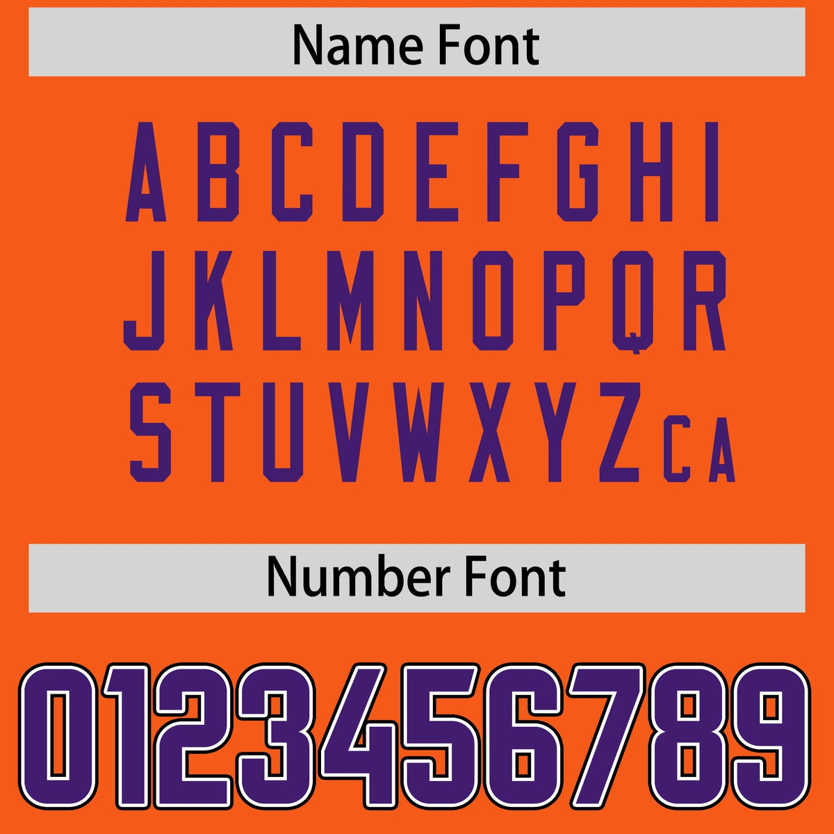 Custom Orange Purple Personalized Neckline Square Classic Authentic American Football Jersey