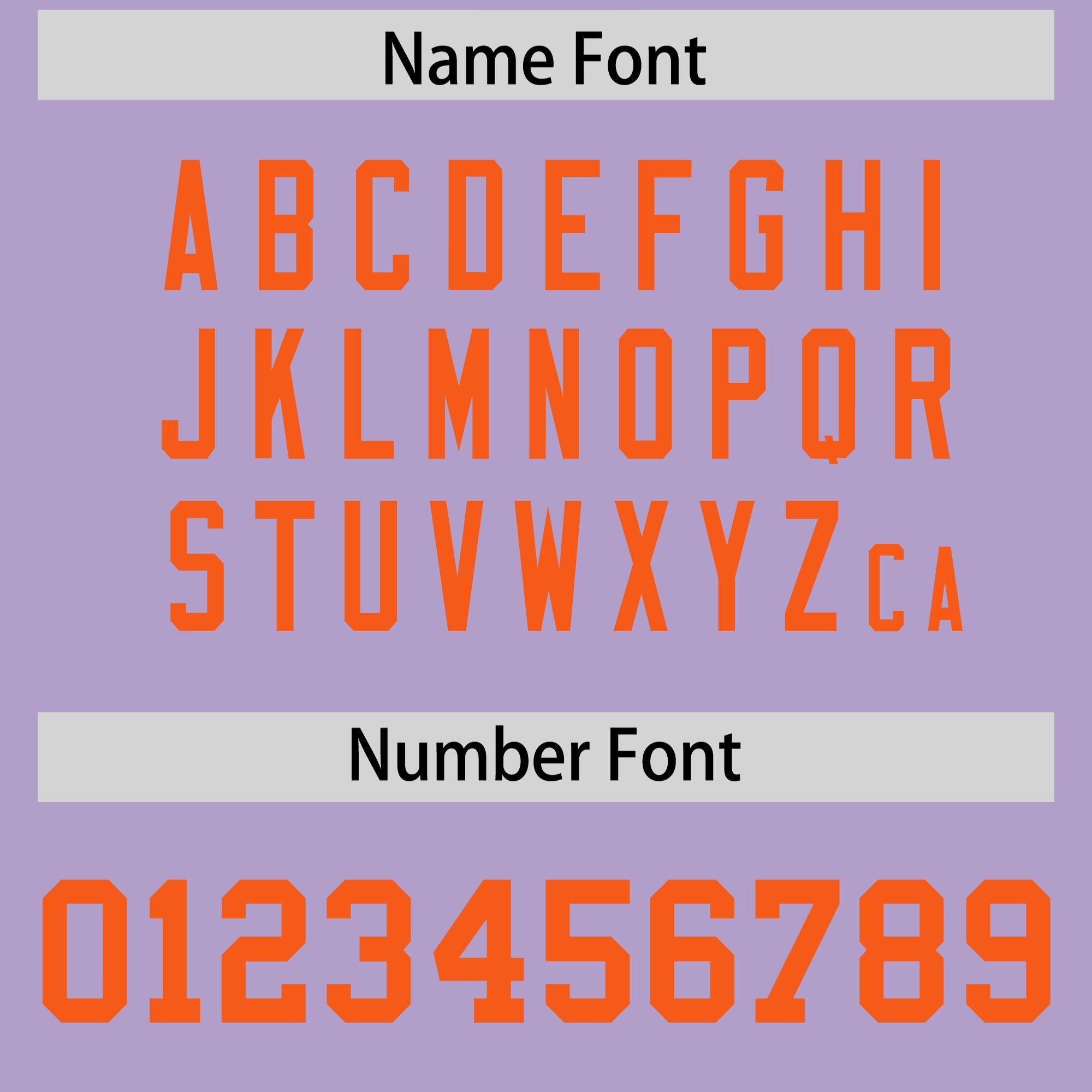 Custom Light Purple Orange Personalized Neckline Square Classic Authentic American Football Jersey