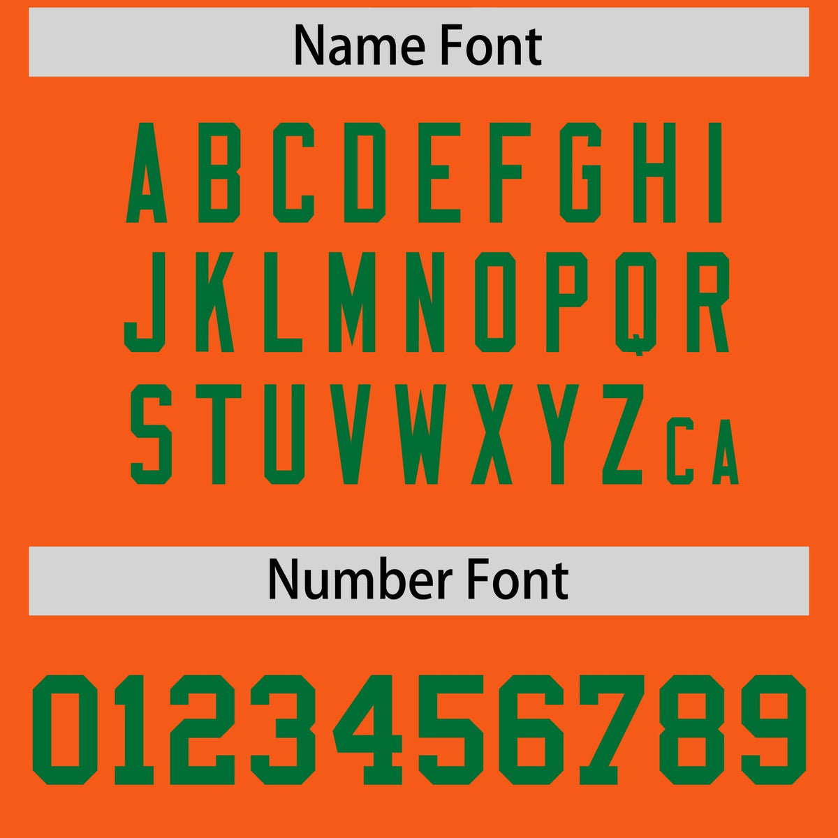 Custom Orange Kelly Green Personalized Neckline Square Classic Authentic American Football Jersey