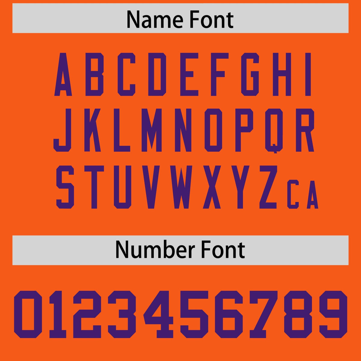 Custom Orange Purple Personalized Neckline Square Classic Authentic American Football Jersey