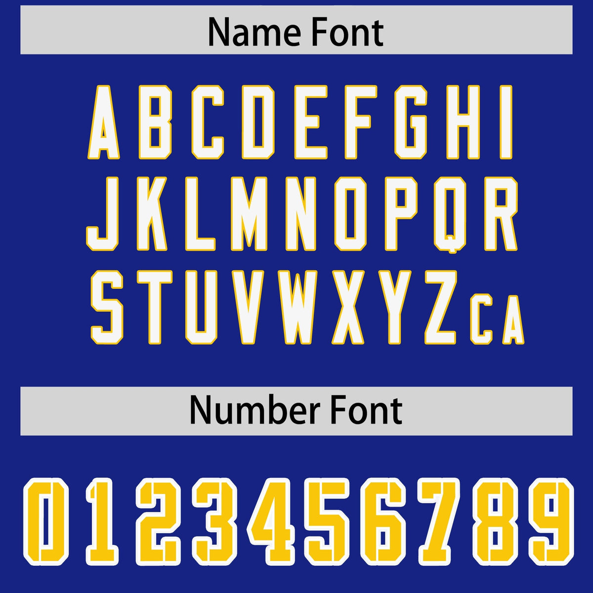 Custom Royal Personalized Shoulder Cut Two-Tone Authentic American Football Jersey