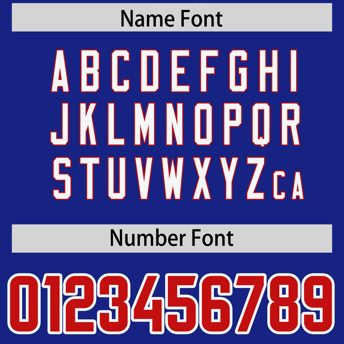 Custom Royal Personalized Shoulder Cut Two-Tone Authentic American Football Jersey