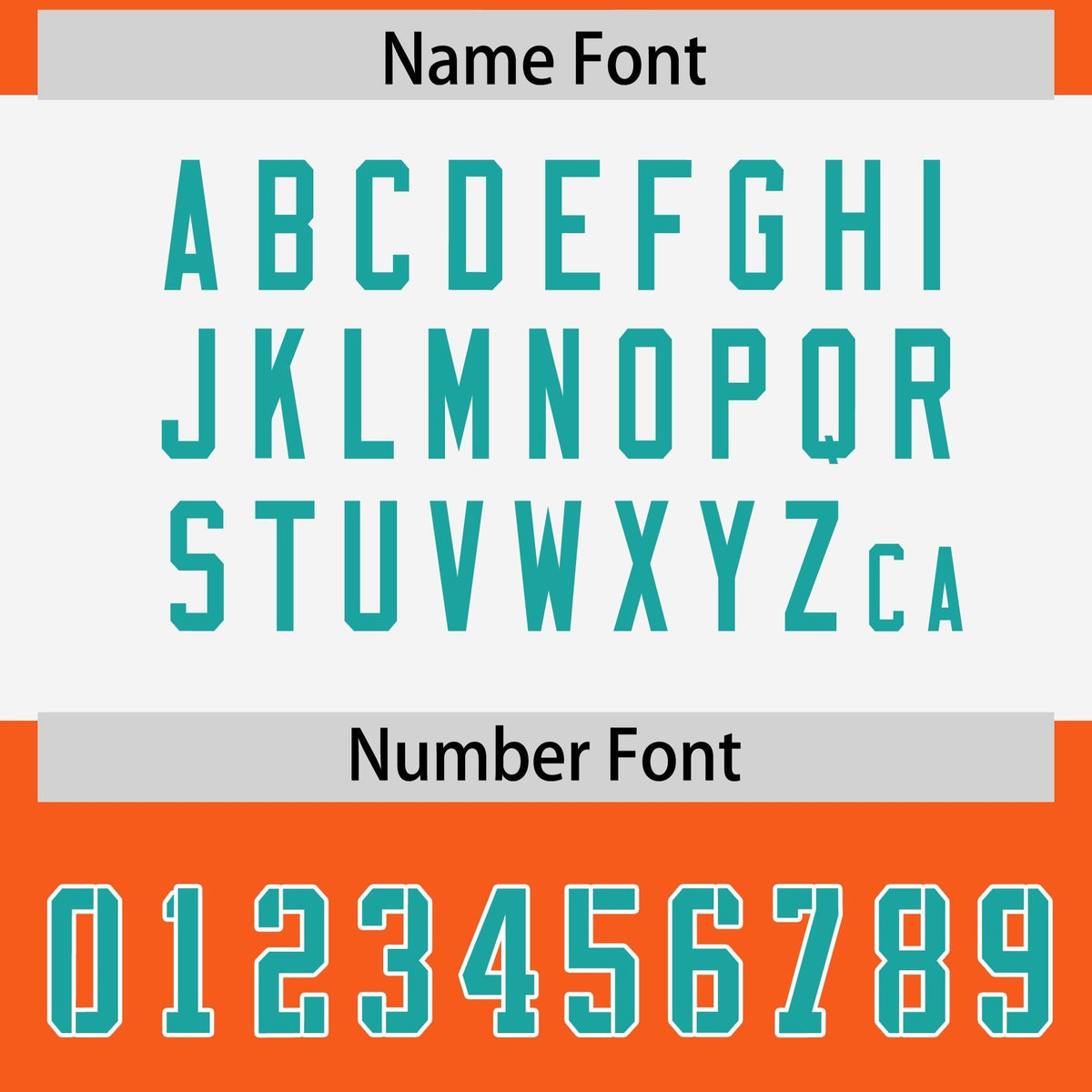 Custom Orange Aqua Raglan Sleeves Personalized Pattern Authentic American Football Jersey