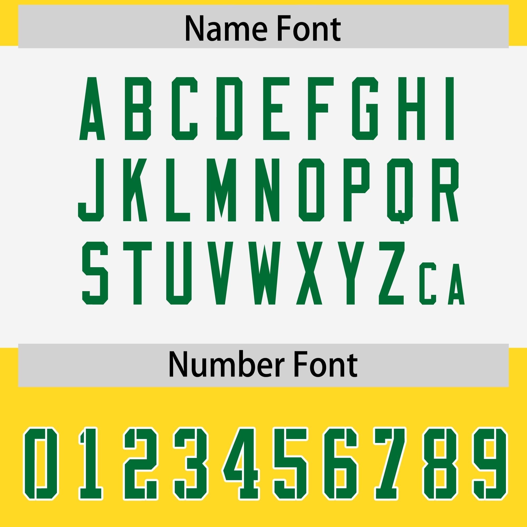 Custom Gold Kelly Green Raglan Sleeves Personalized Pattern Authentic American Football Jersey