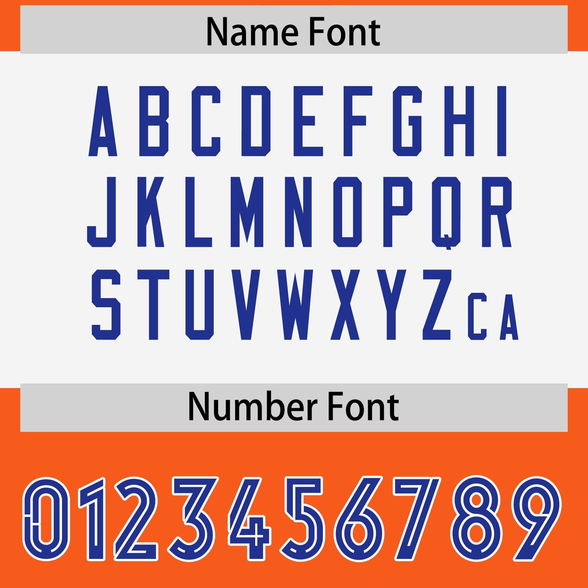 Custom Orange Royal Raglan Sleeves Personalized Pattern Authentic American Football Jersey