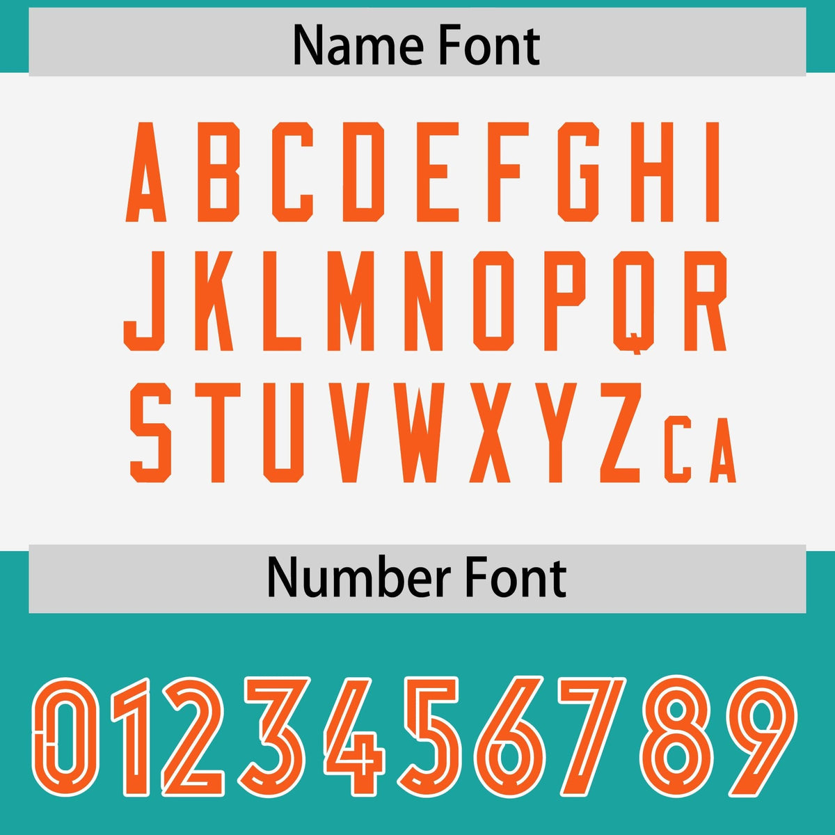 Custom Aqua Orange Raglan Sleeves Personalized Pattern Authentic American Football Jersey