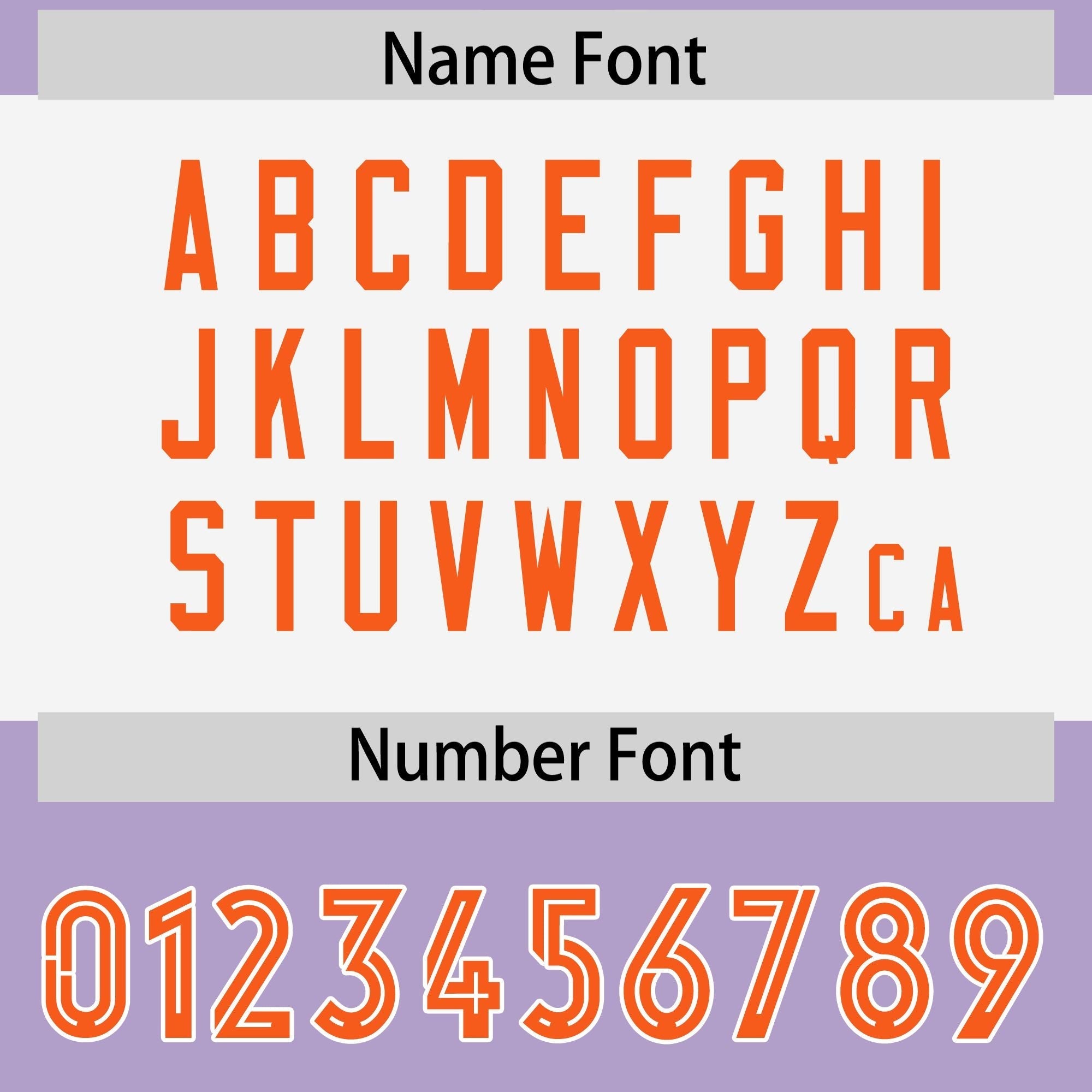 Custom Light Purple Orange Raglan Sleeves Personalized Pattern Authentic American Football Jersey