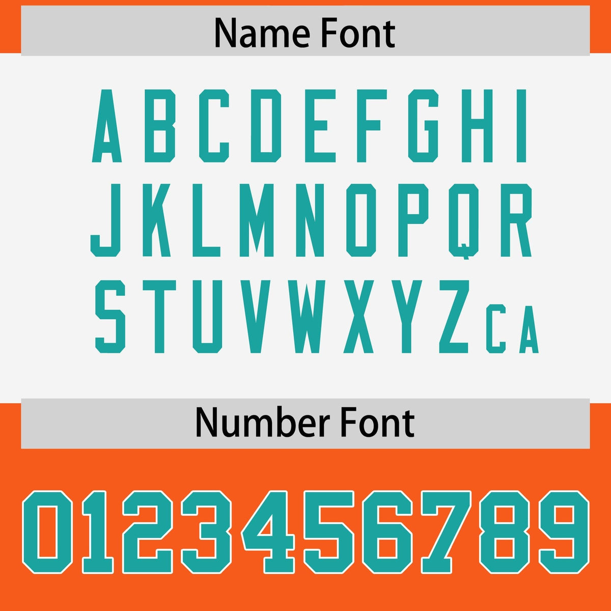 Custom Orange Aqua Raglan Sleeves Personalized Pattern Authentic American Football Jersey