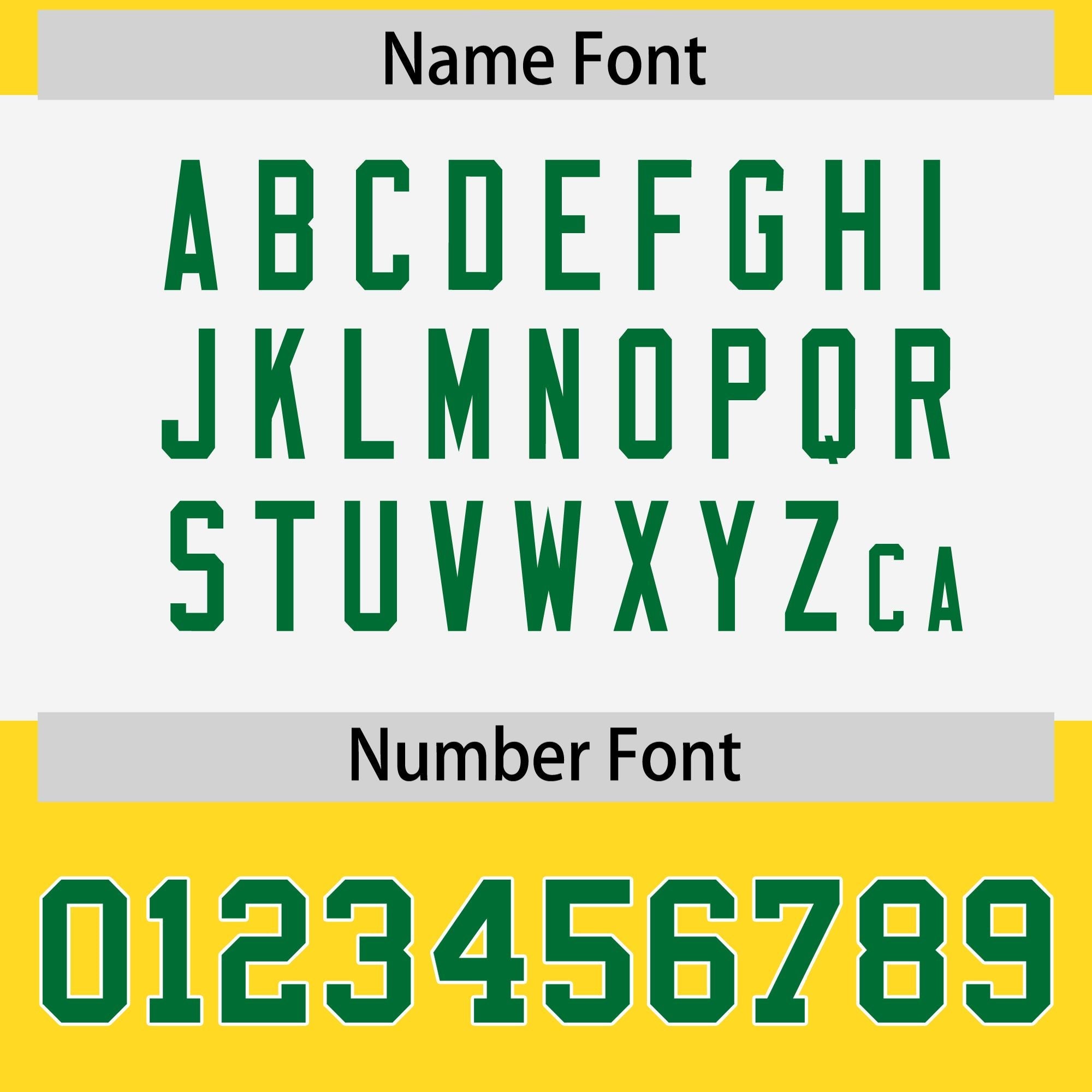 Custom Gold Kelly Green Raglan Sleeves Personalized Pattern Authentic American Football Jersey