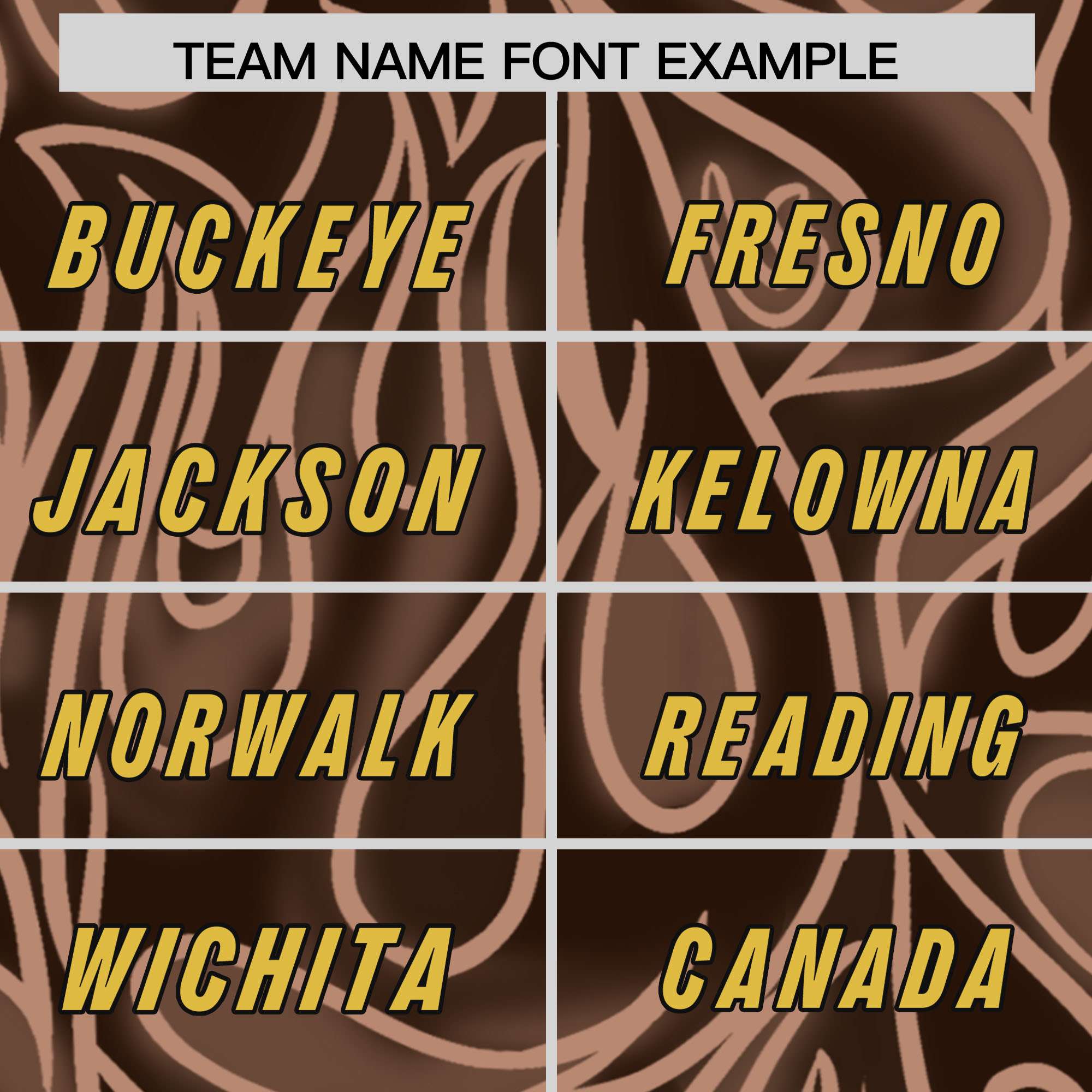 Custom Brown Personalized Printed Graffiti Pattern Design Authentic American Football Jersey
