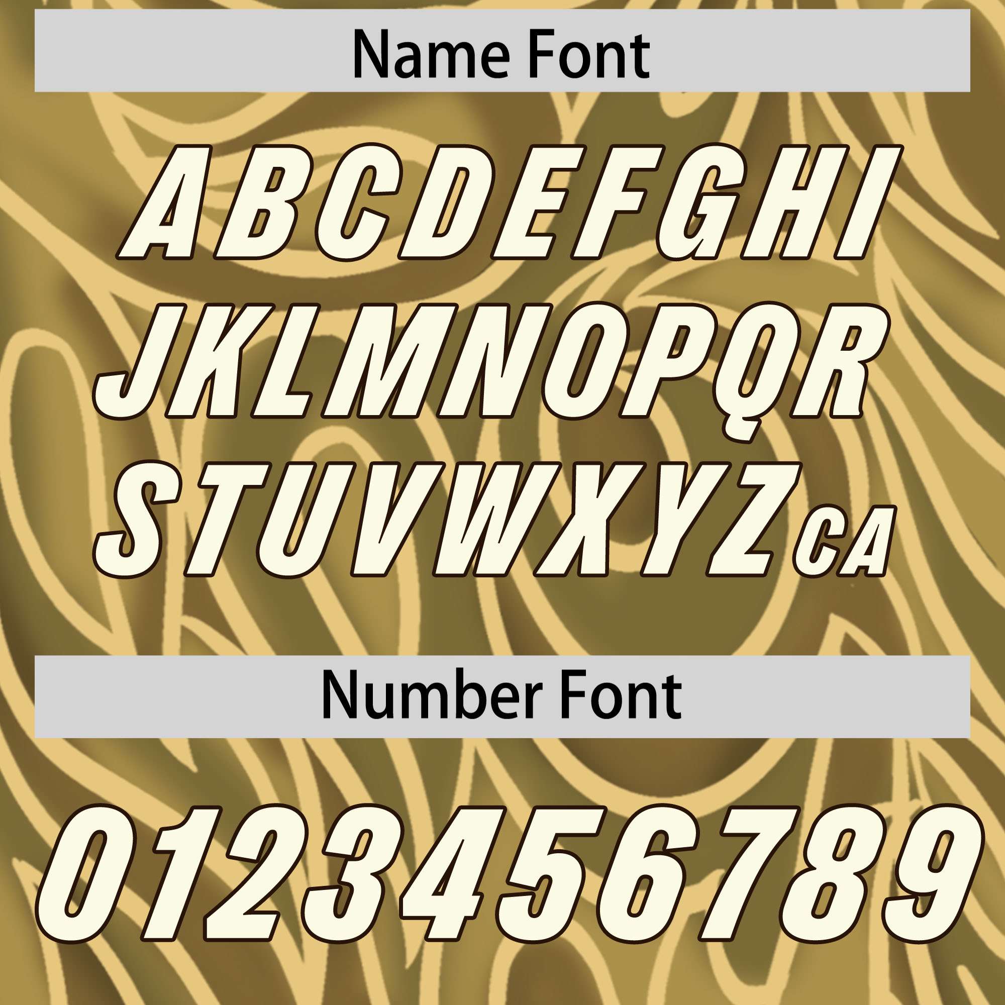 Custom Khaki Personalized Printed Graffiti Pattern Design Authentic American Football Jersey