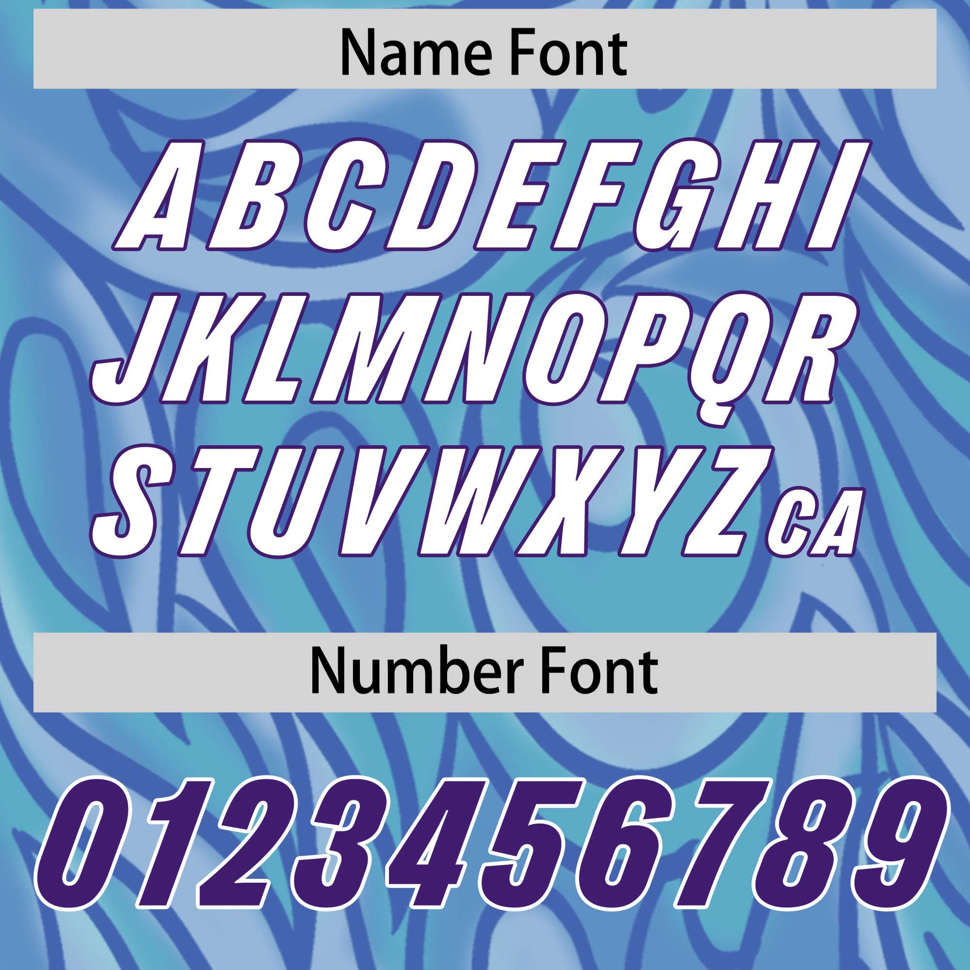 Custom Light Blue Personalized Printed Graffiti Pattern Design Authentic American Football Jersey