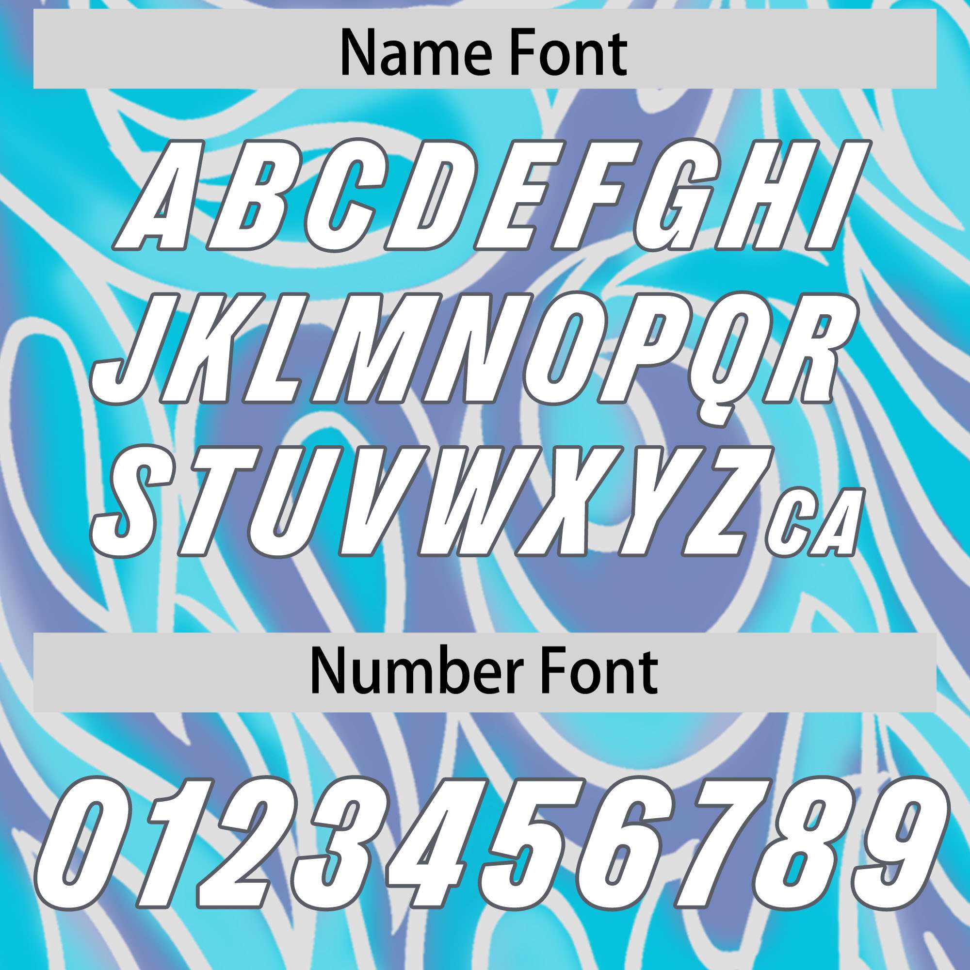 Custom Sky Blue Personalized Printed Graffiti Pattern Design Authentic American Football Jersey