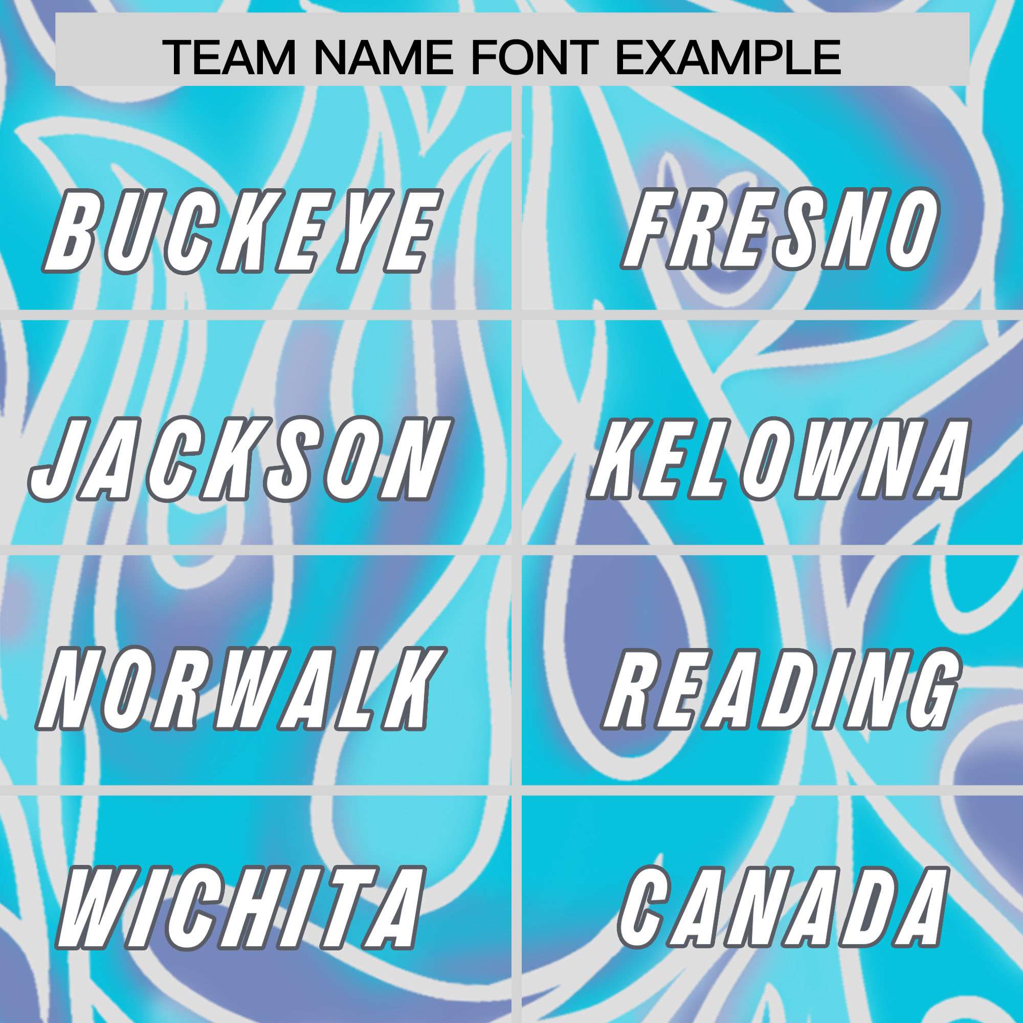 Custom Sky Blue Personalized Printed Graffiti Pattern Design Authentic American Football Jersey