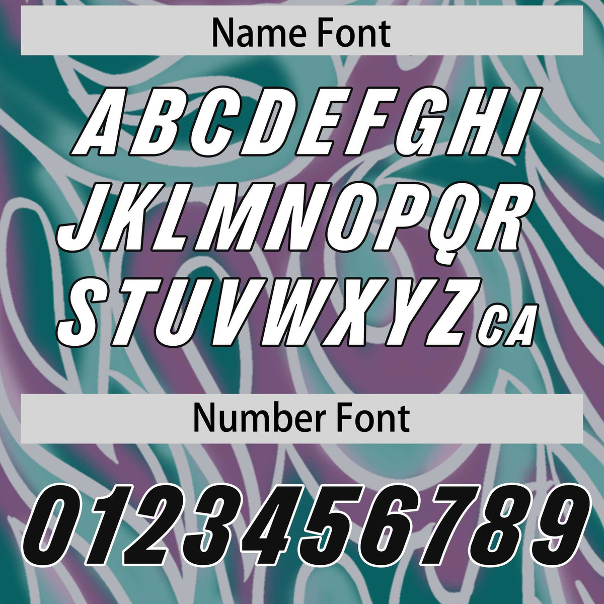 Custom Aqua Personalized Printed Graffiti Pattern Design Authentic American Football Jersey