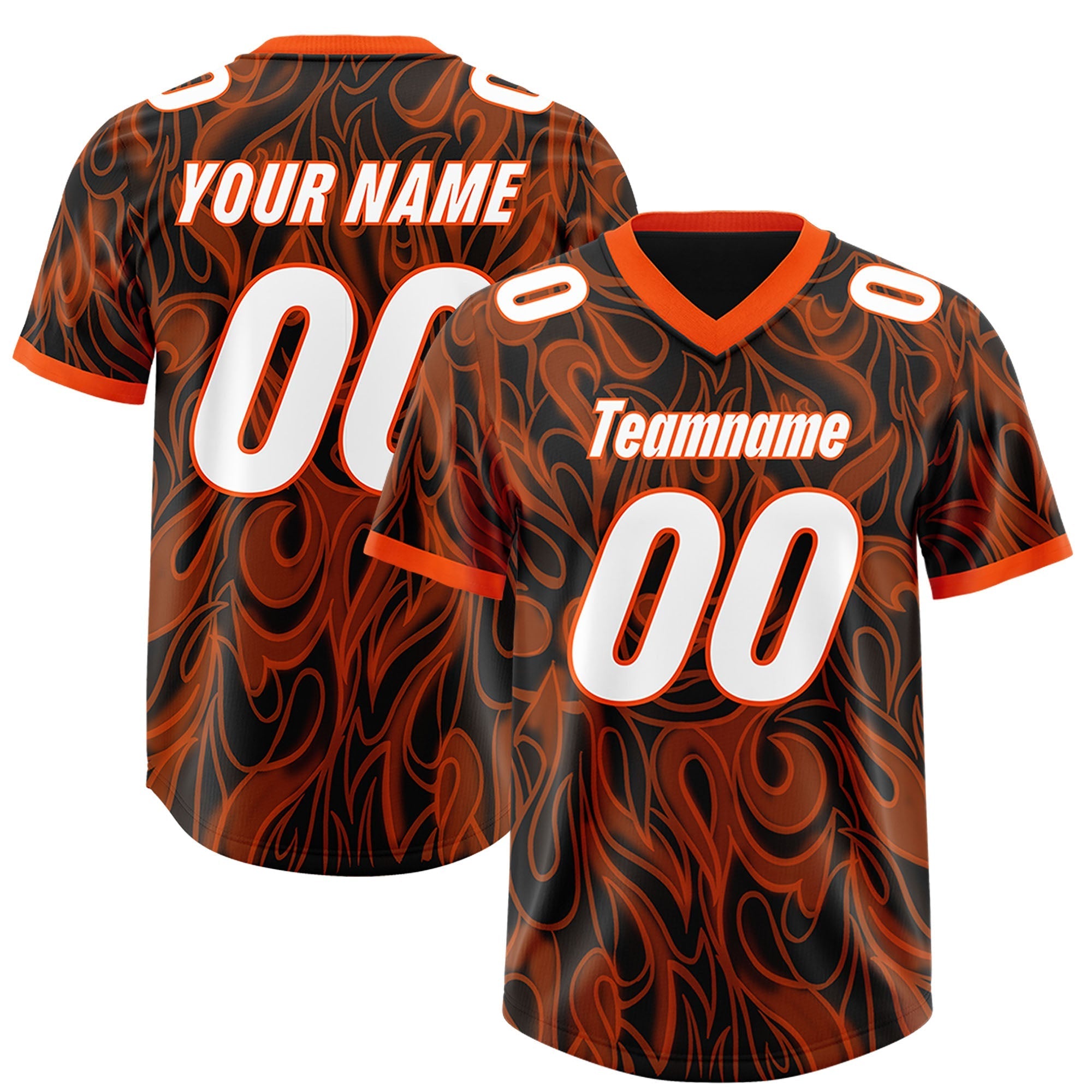 Custom Black Personalized Printed Graffiti Pattern Design Authentic American Football Jersey