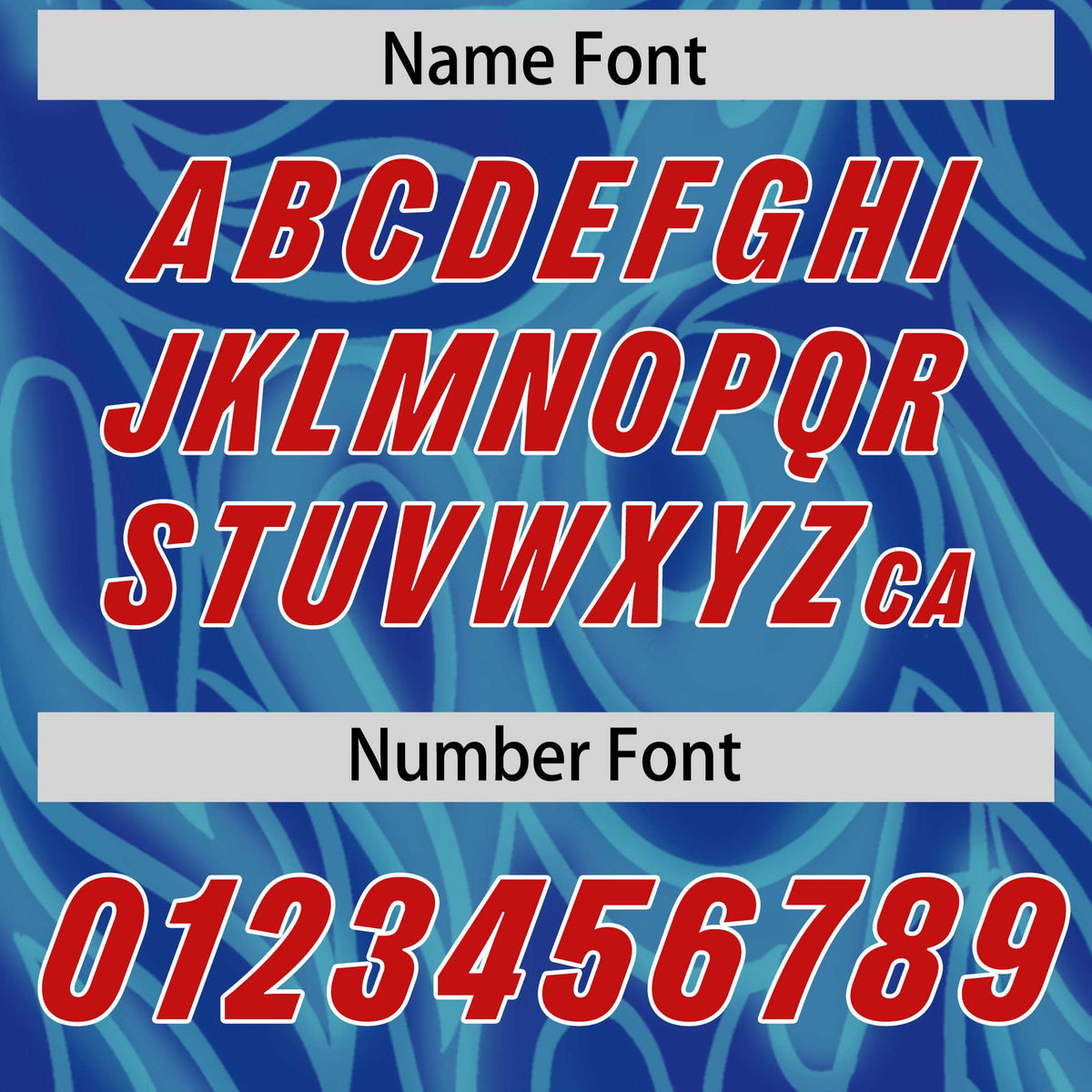 Custom Blue Personalized Printed Graffiti Pattern Design Authentic American Football Jersey