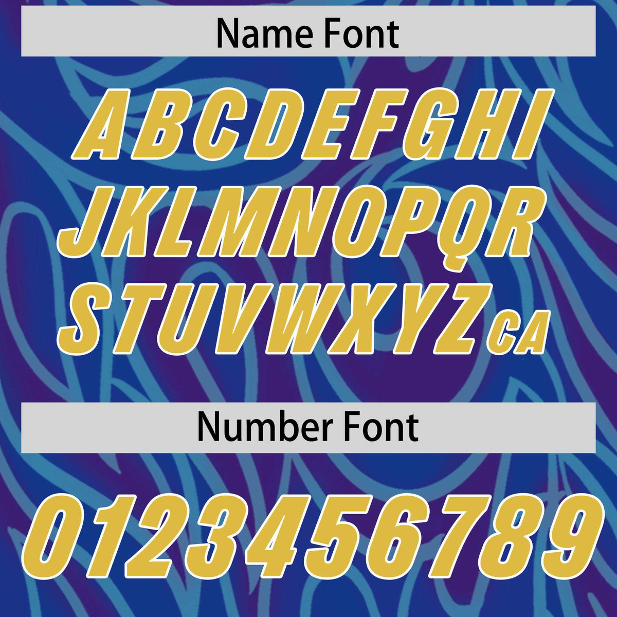 Custom Royal Personalized Printed Graffiti Pattern Design Authentic American Football Jersey