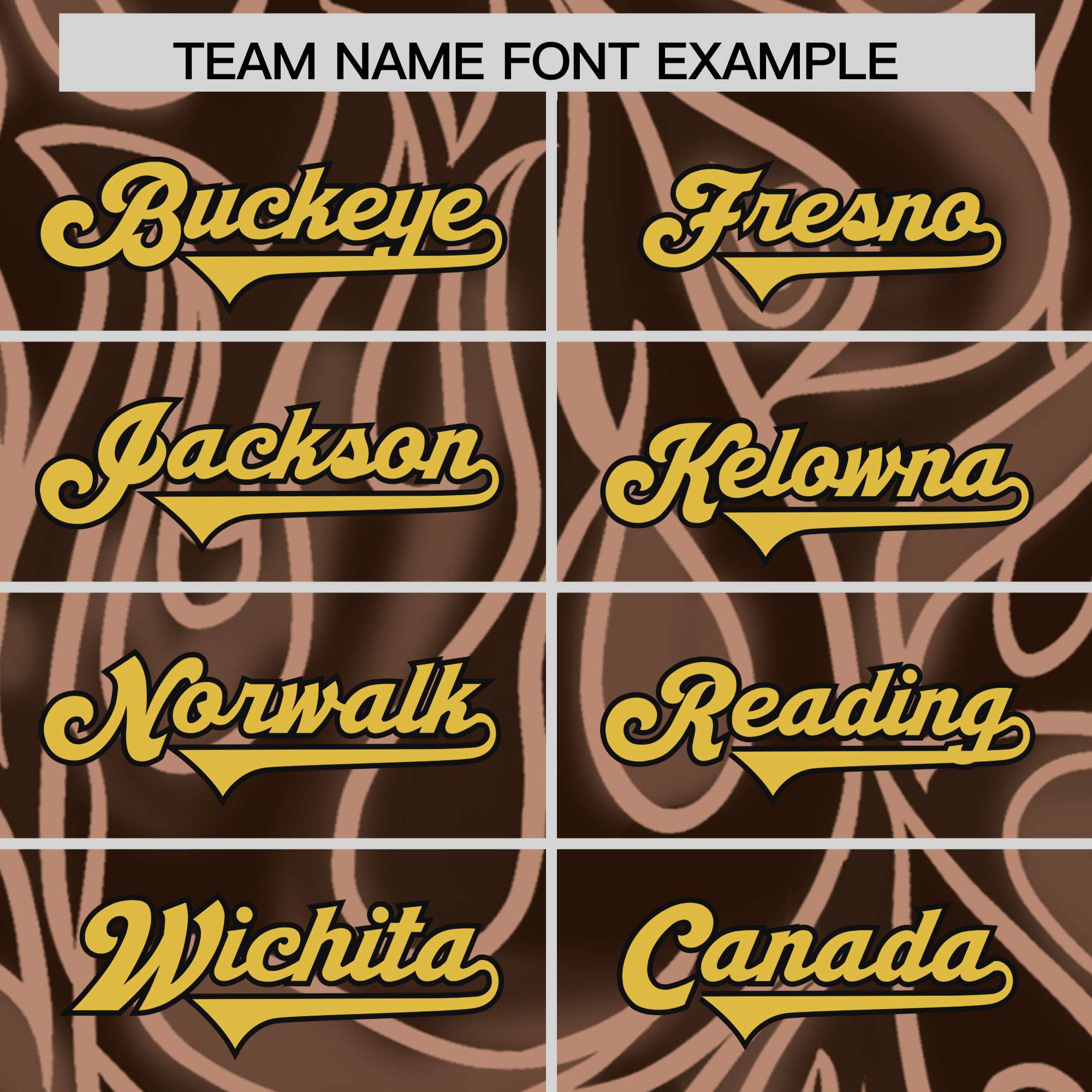 Custom Brown Personalized Printed Graffiti Pattern Design Authentic American Football Jersey