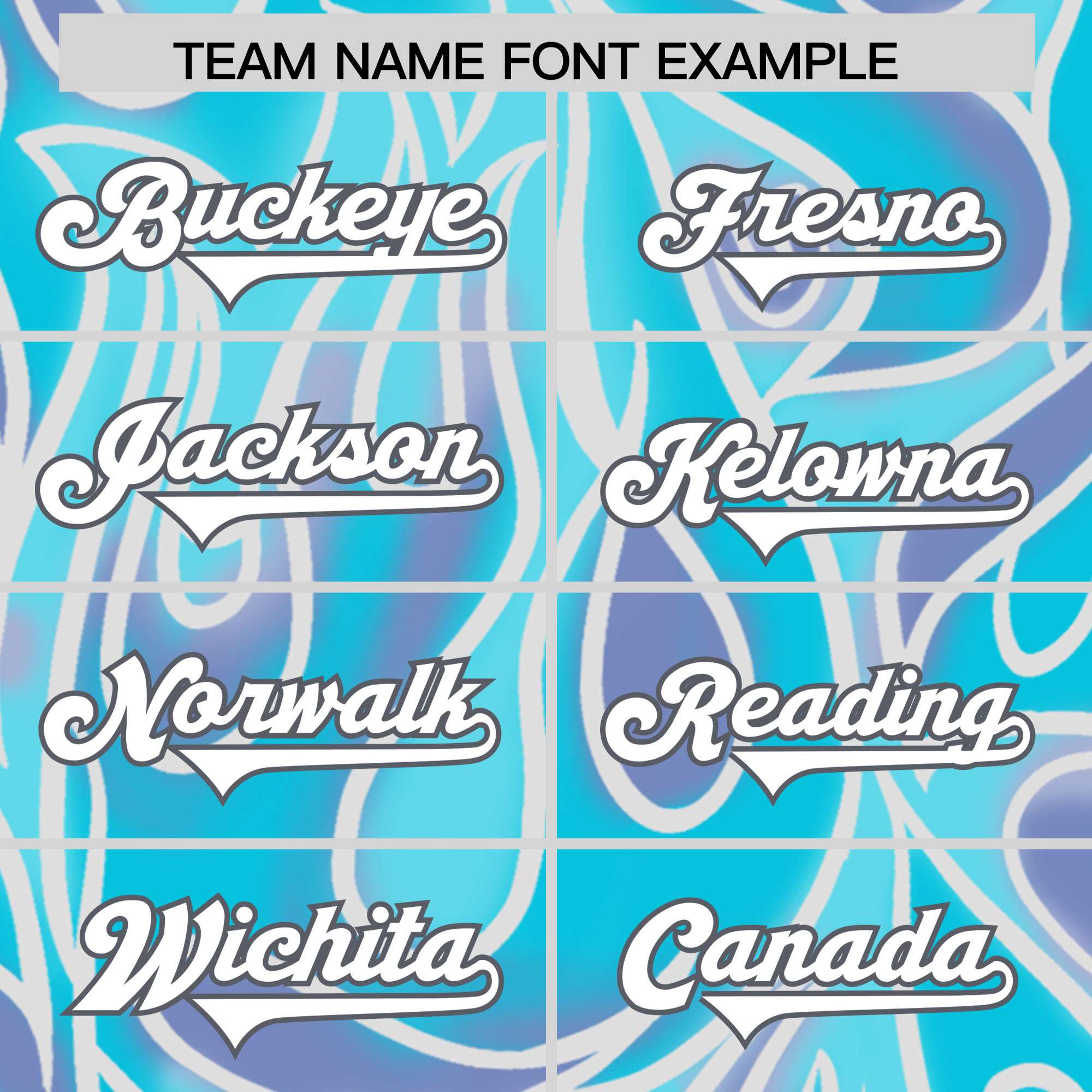 Custom Sky Blue Personalized Printed Graffiti Pattern Design Authentic American Football Jersey