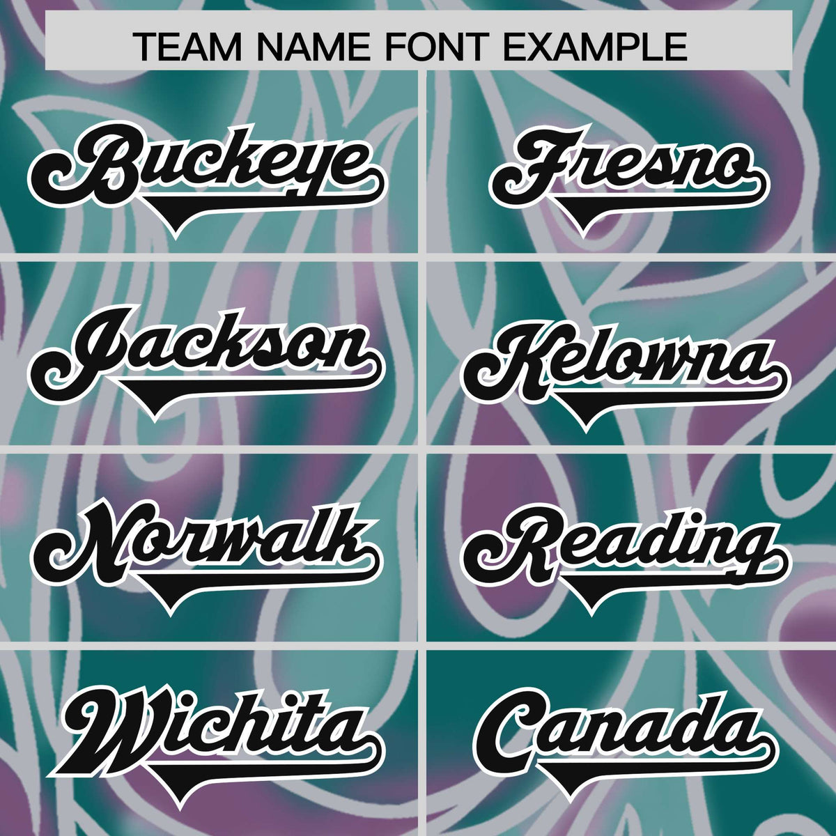 Custom Aqua Personalized Printed Graffiti Pattern Design Authentic American Football Jersey