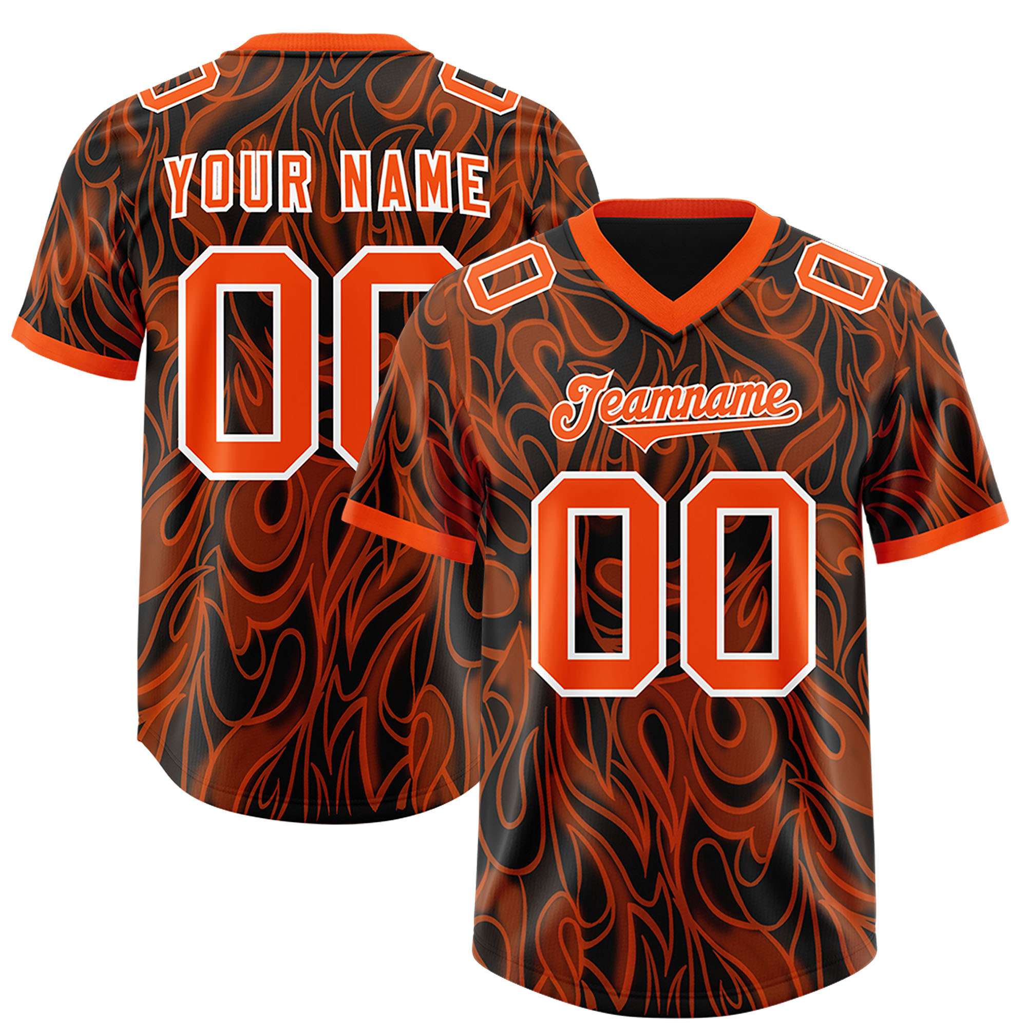 Custom Black Personalized Printed Graffiti Pattern Design Authentic American Football Jersey
