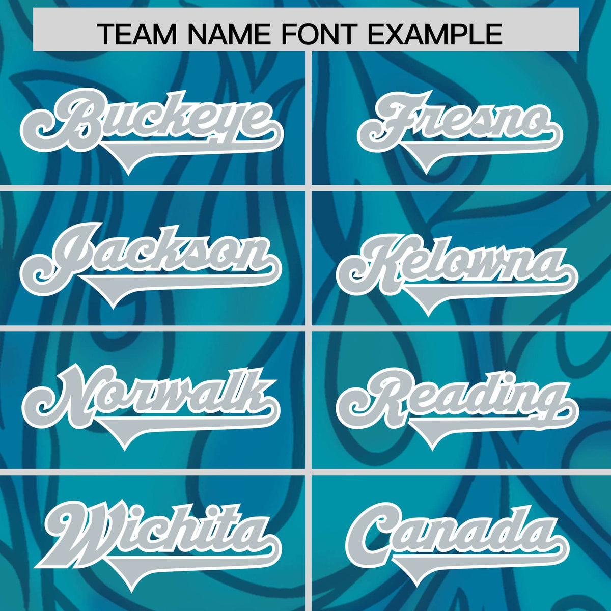 Custom Aqua Personalized Printed Graffiti Pattern Design Authentic American Football Jersey