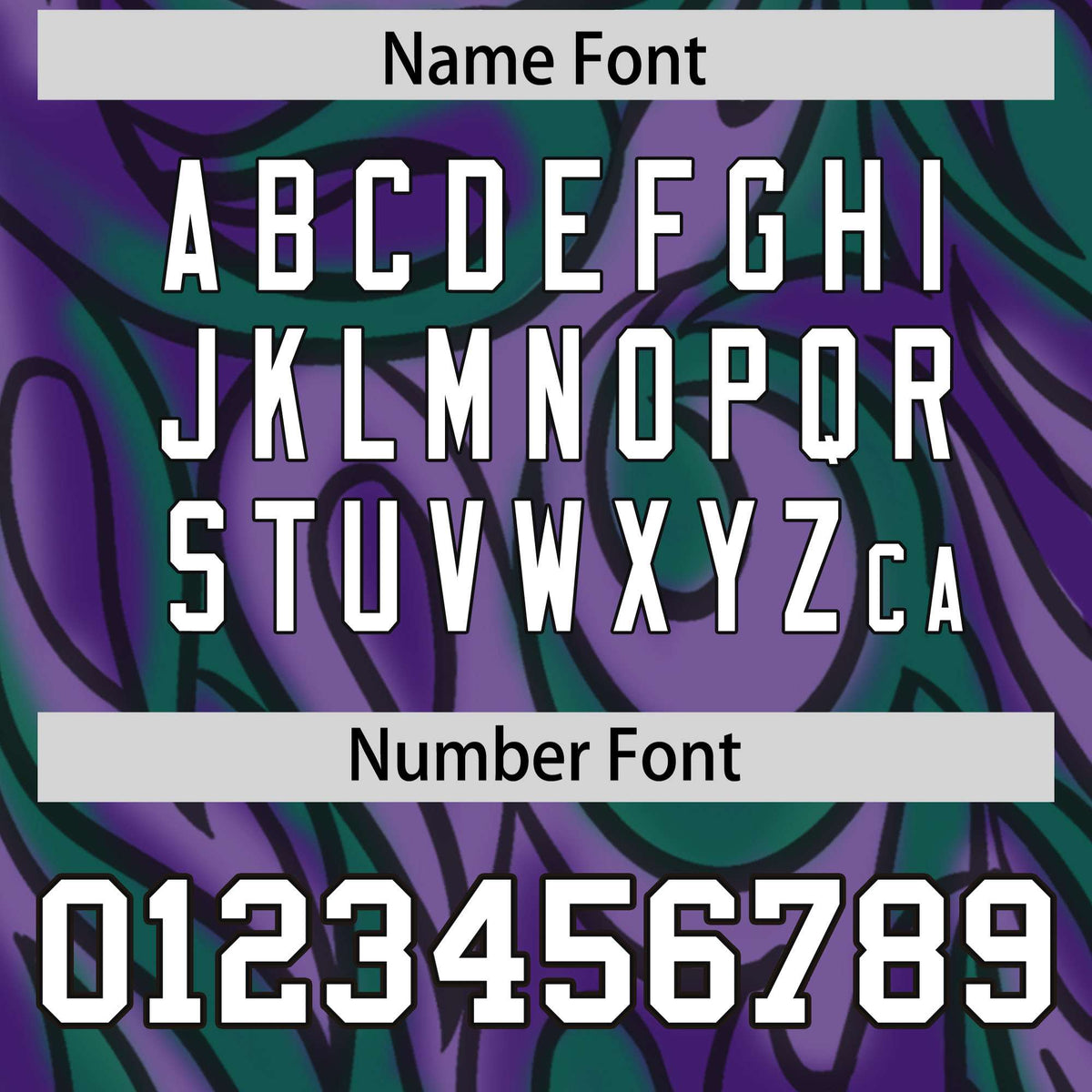 Custom Purple Personalized Printed Graffiti Pattern Design Authentic American Football Jersey