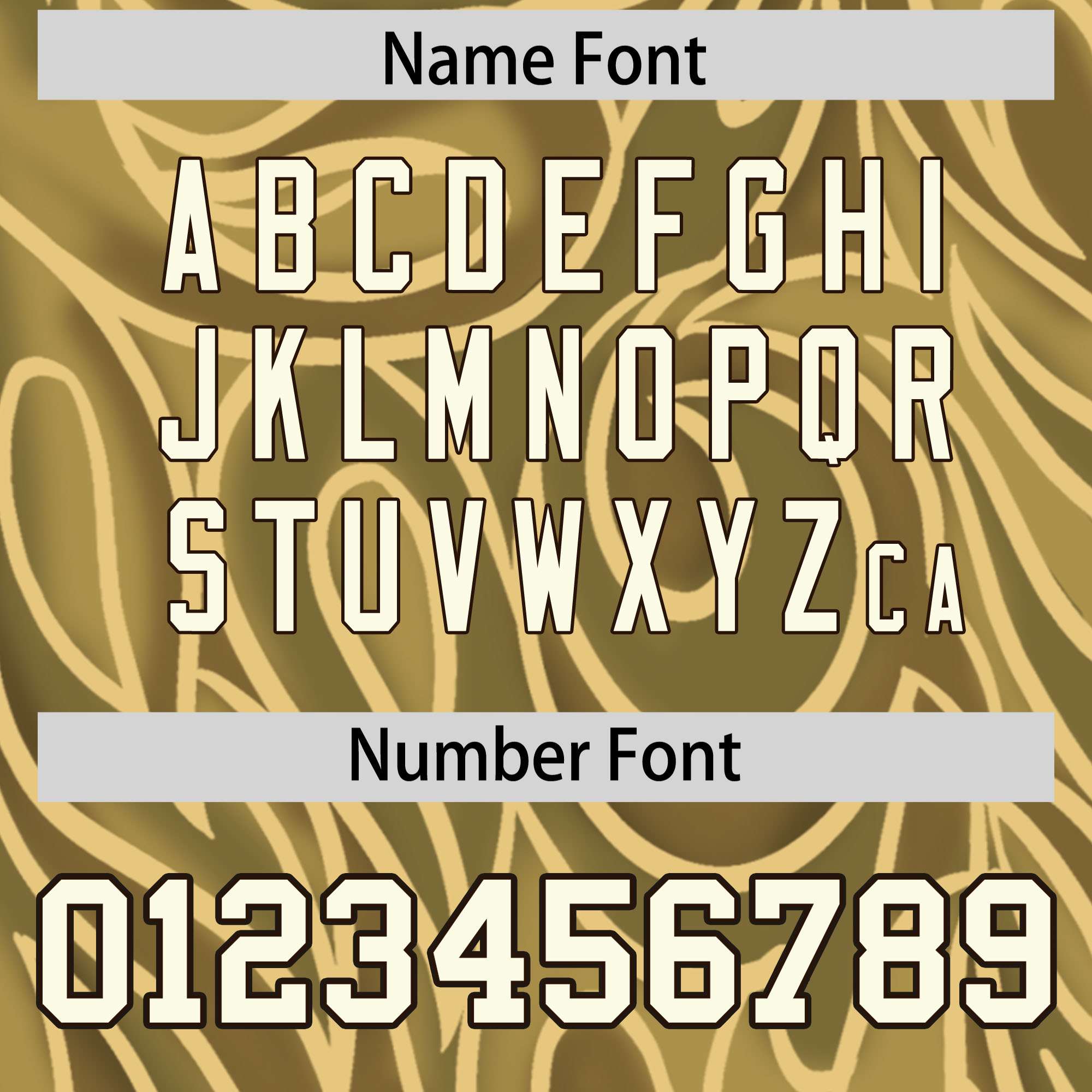 Custom Khaki Personalized Printed Graffiti Pattern Design Authentic American Football Jersey