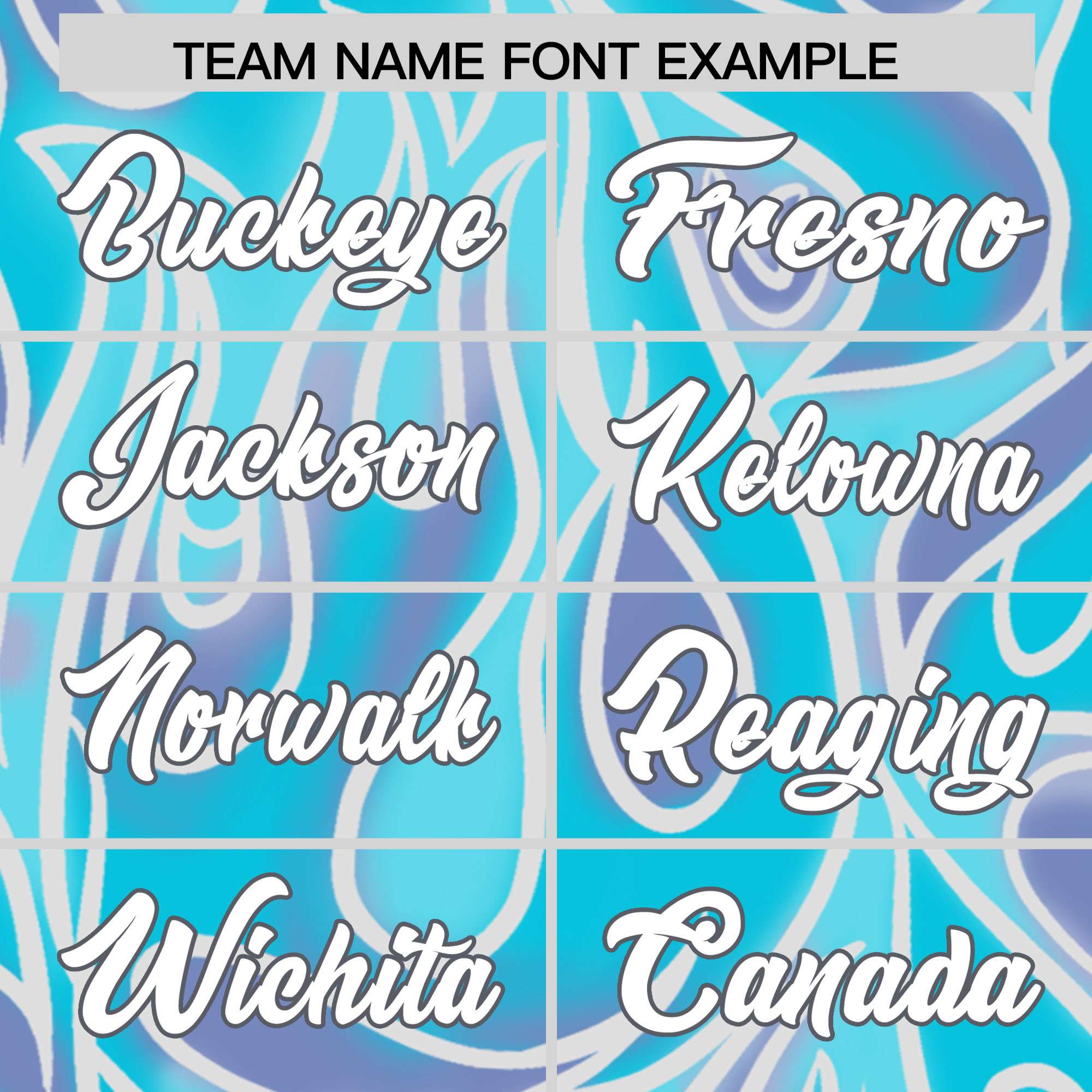 Custom Sky Blue Personalized Printed Graffiti Pattern Design Authentic American Football Jersey