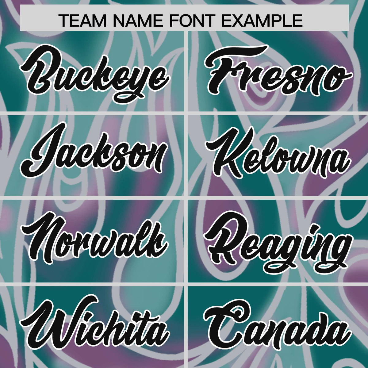 Custom Aqua Personalized Printed Graffiti Pattern Design Authentic American Football Jersey