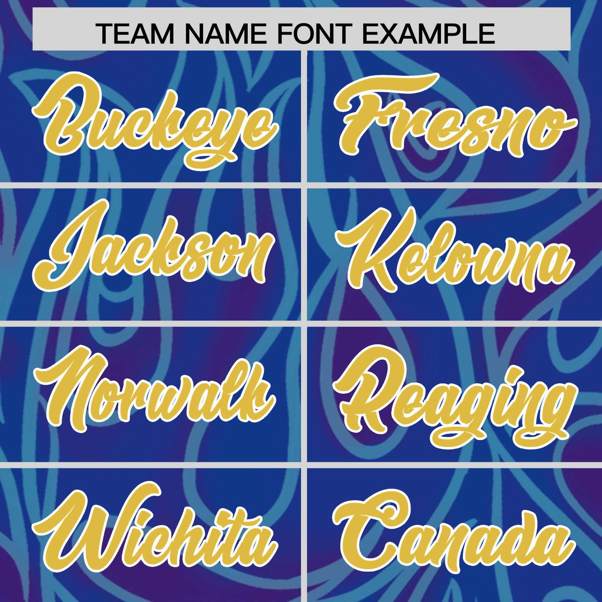 Custom Royal Personalized Printed Graffiti Pattern Design Authentic American Football Jersey