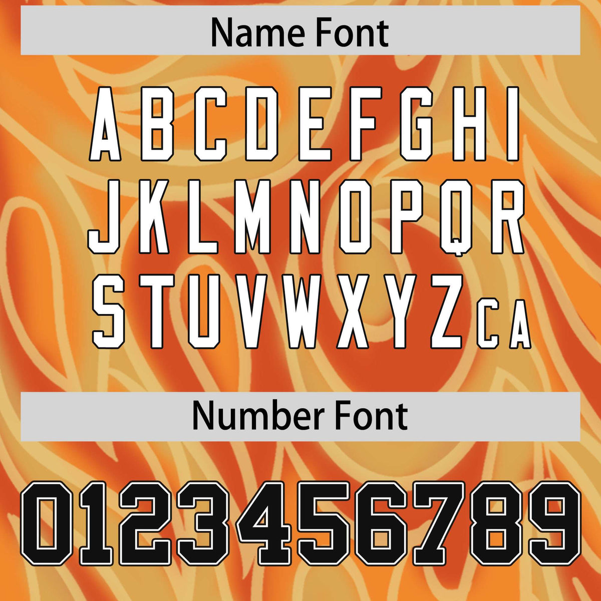 Custom Gold Orange Personalized Printed Graffiti Pattern Design Authentic American Football Jersey