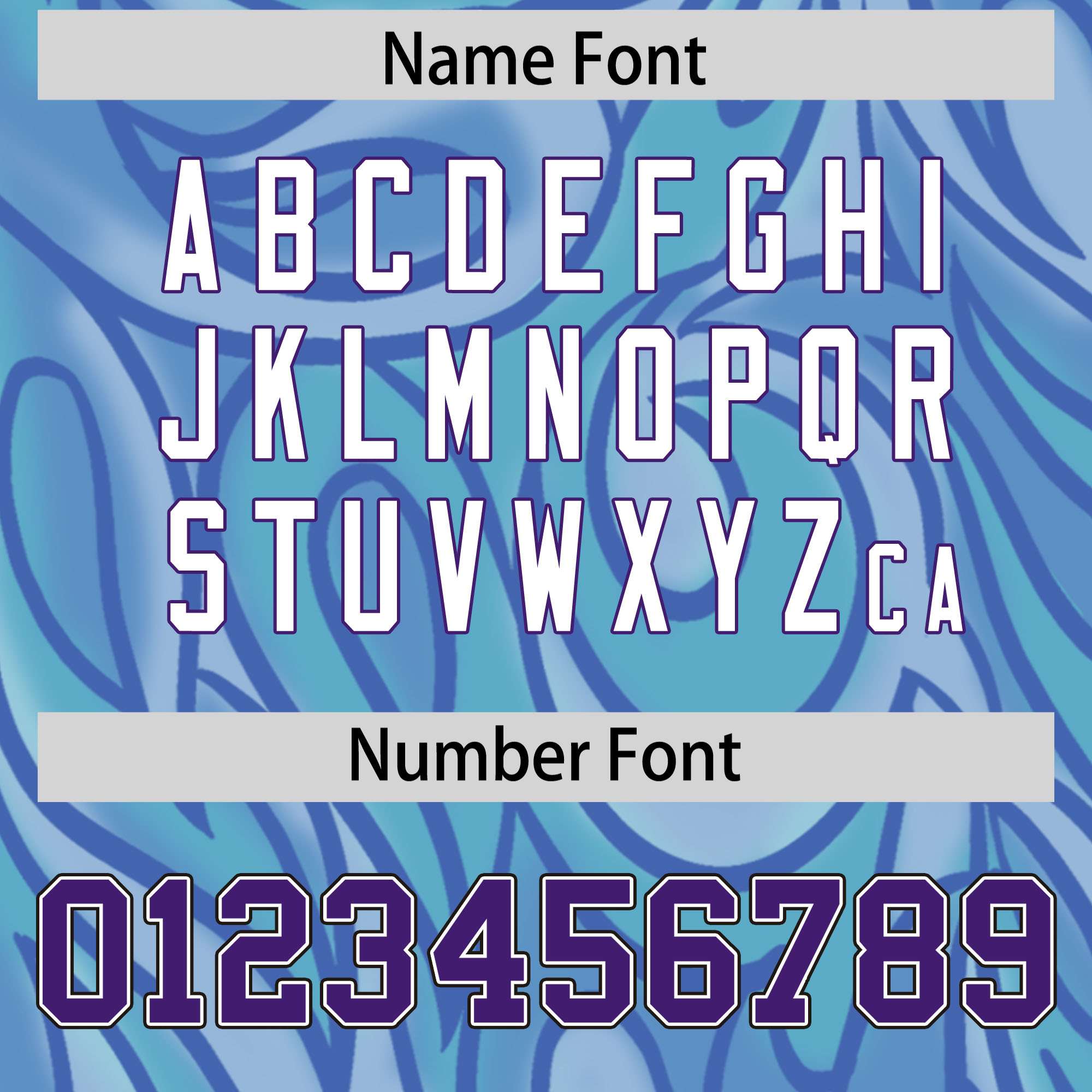 Custom Light Blue Personalized Printed Graffiti Pattern Design Authentic American Football Jersey