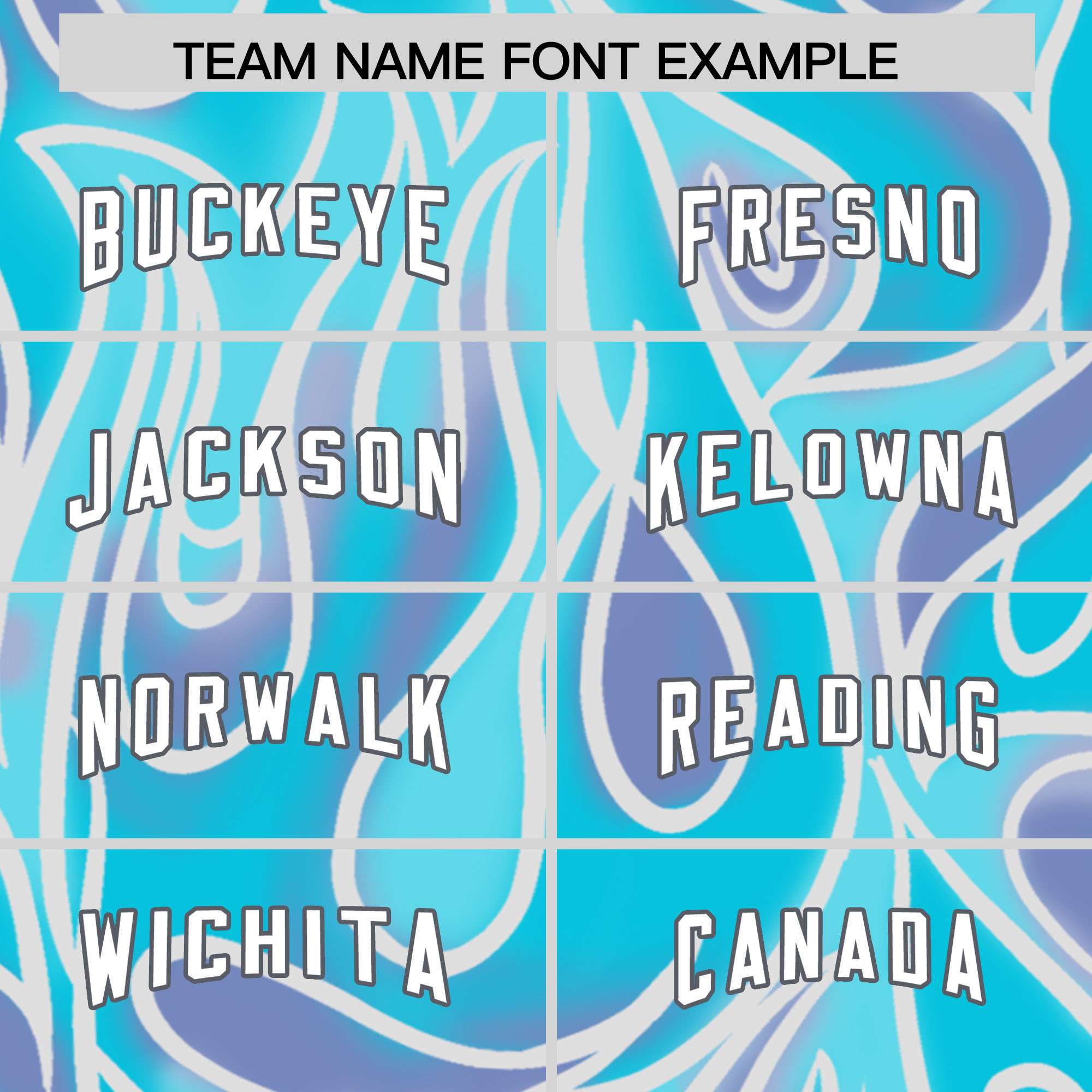 Custom Sky Blue Personalized Printed Graffiti Pattern Design Authentic American Football Jersey