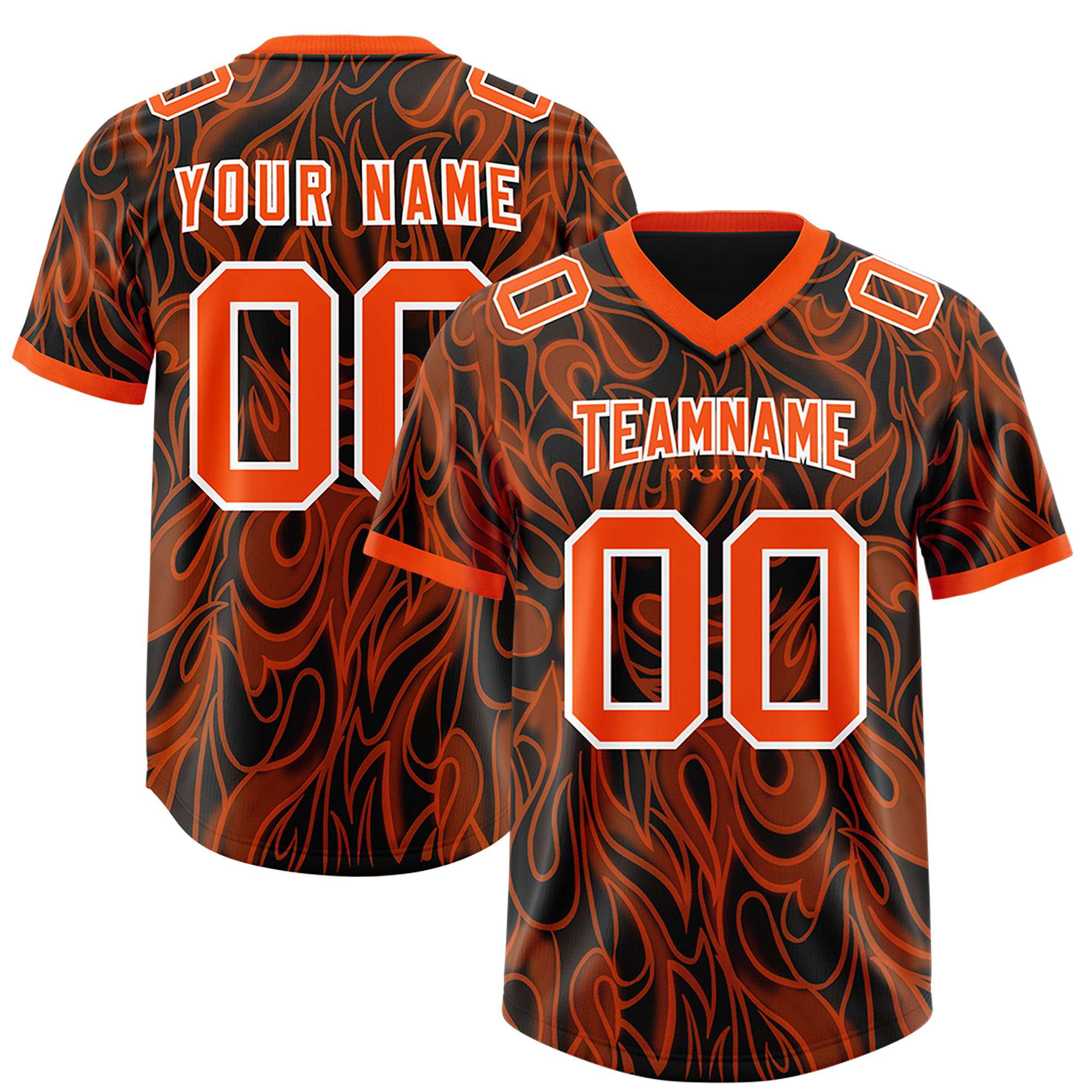 Custom Black Personalized Printed Graffiti Pattern Design Authentic American Football Jersey
