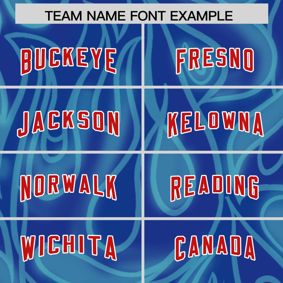 Custom Blue Personalized Printed Graffiti Pattern Design Authentic American Football Jersey