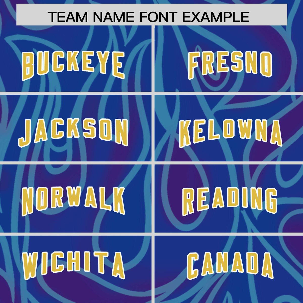 Custom Royal Personalized Printed Graffiti Pattern Design Authentic American Football Jersey