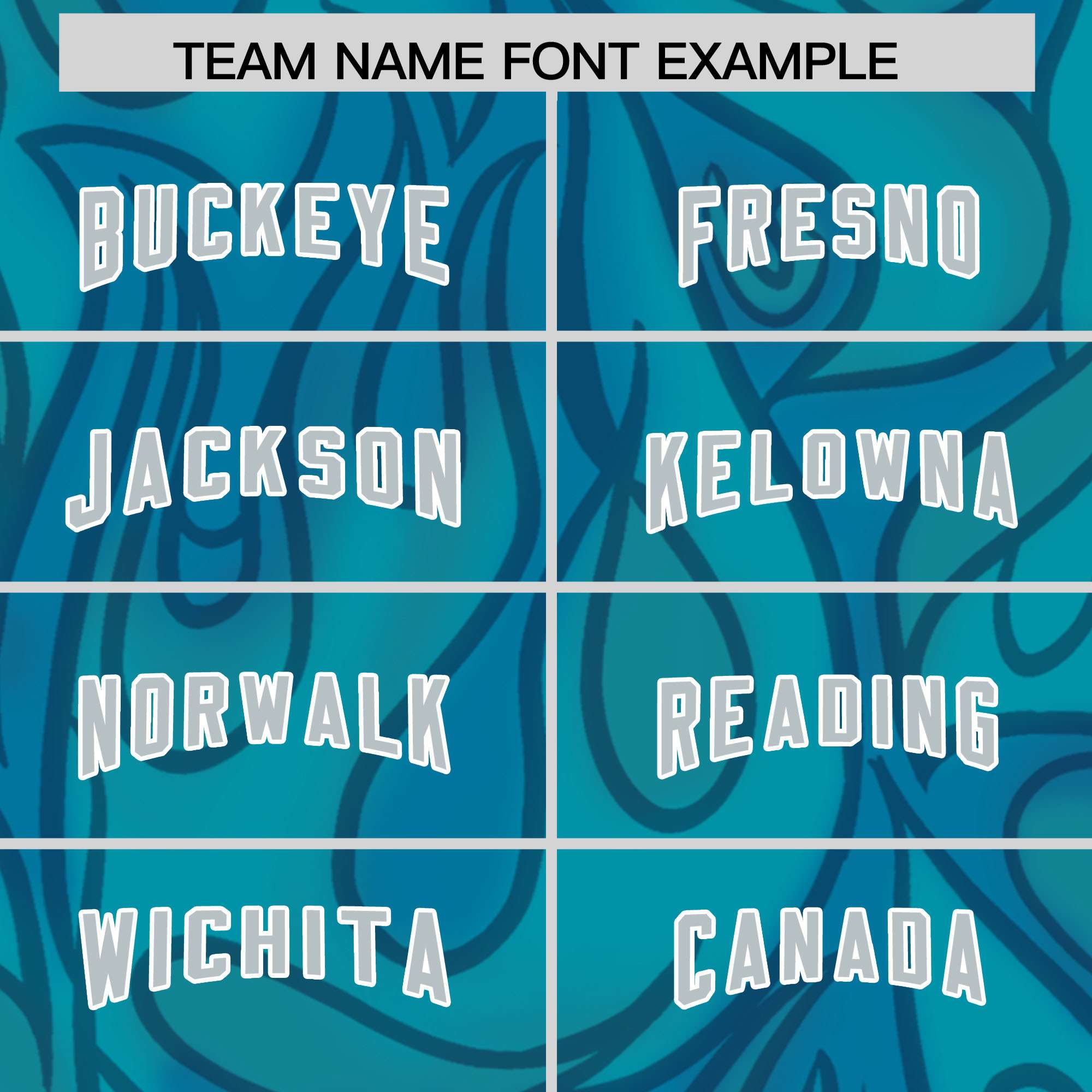 Custom Aqua Personalized Printed Graffiti Pattern Design Authentic American Football Jersey