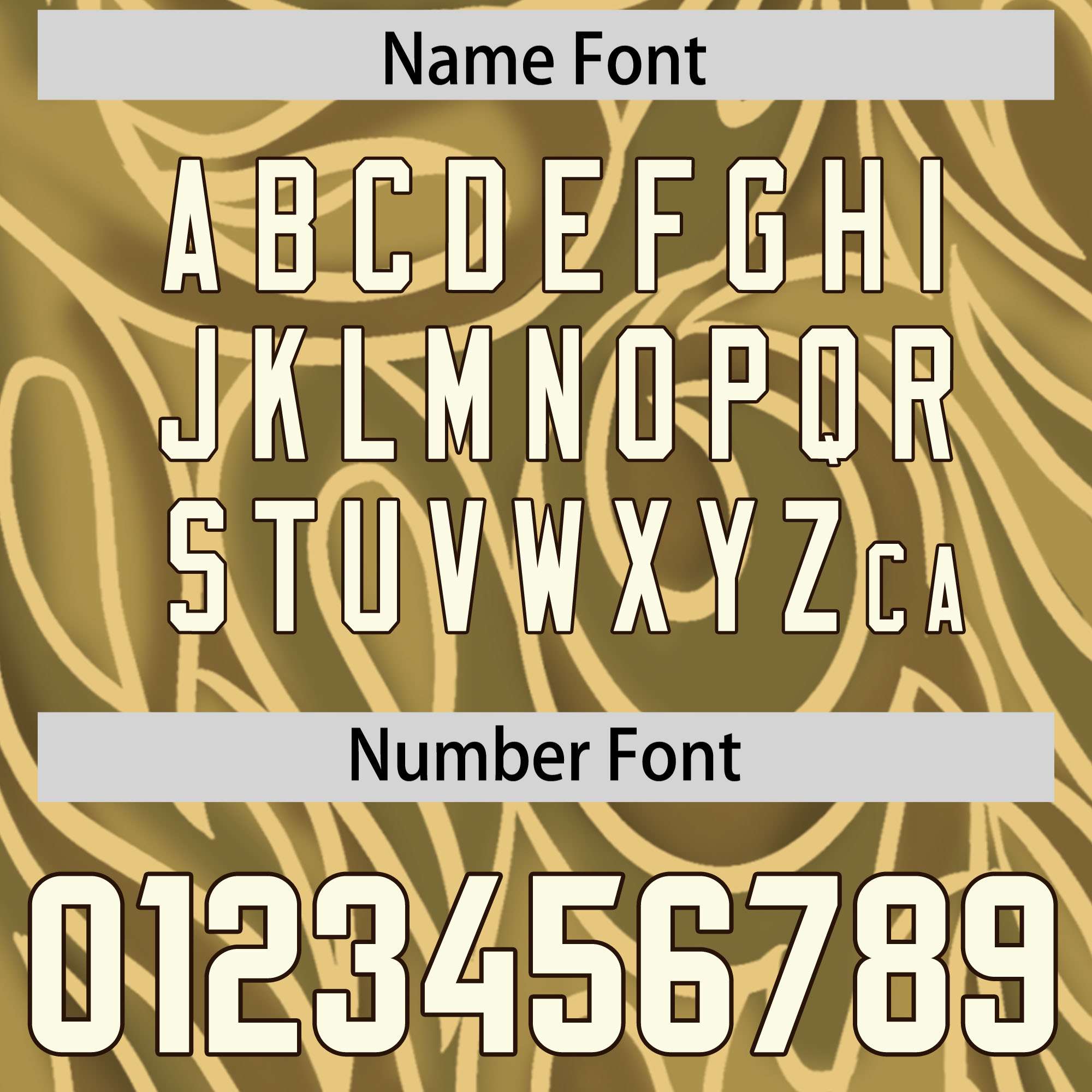 Custom Khaki Personalized Printed Graffiti Pattern Design Authentic American Football Jersey