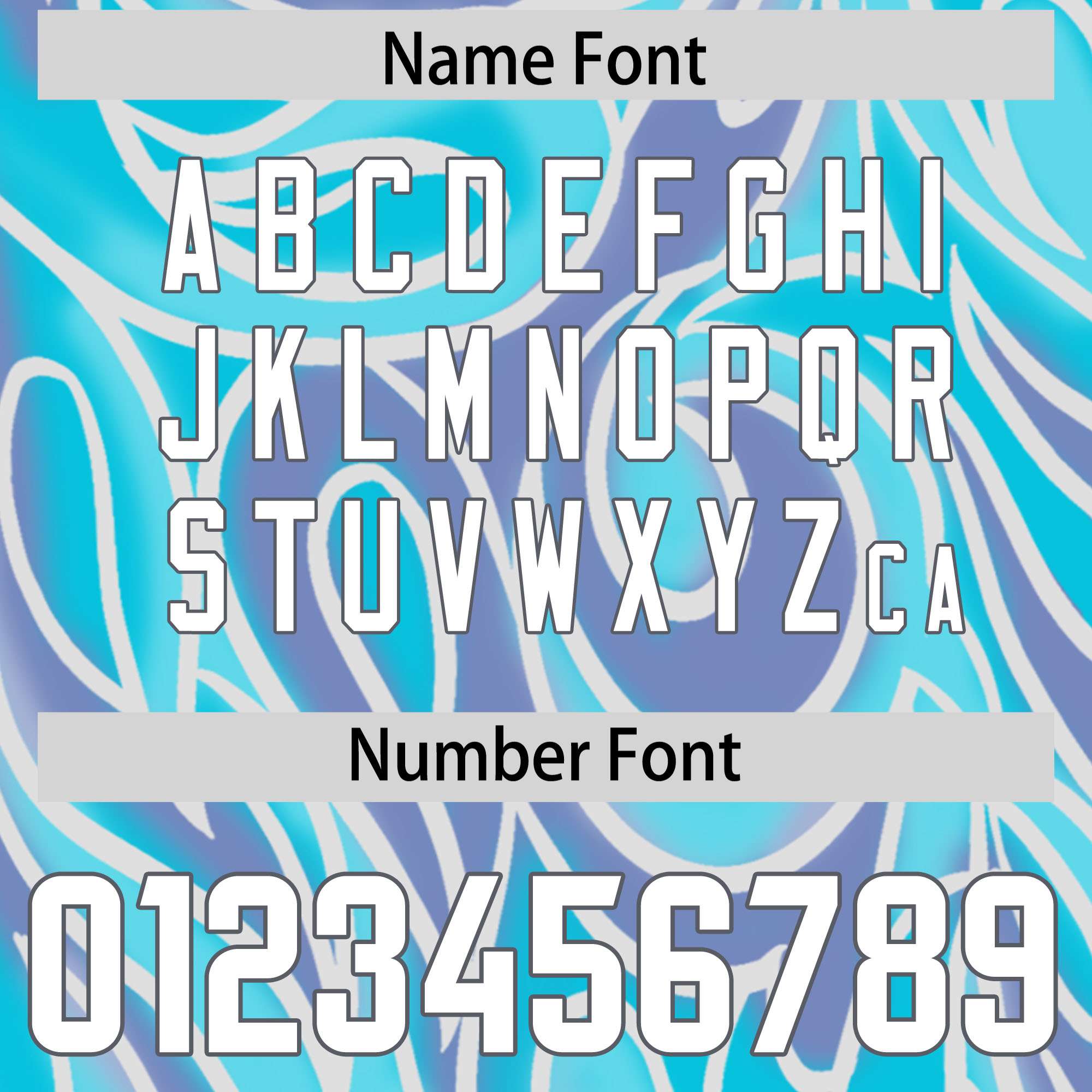 Custom Sky Blue Personalized Printed Graffiti Pattern Design Authentic American Football Jersey