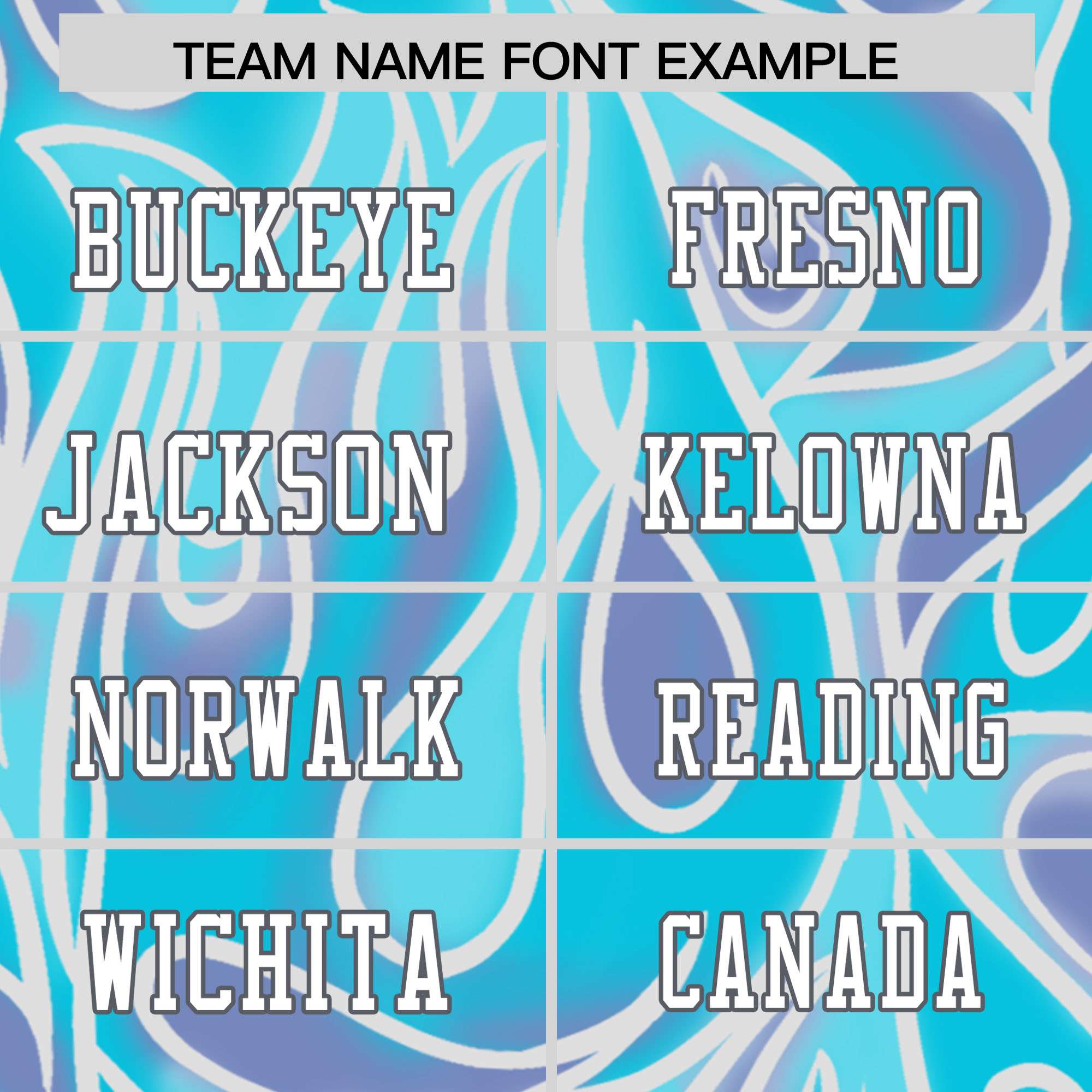 Custom Sky Blue Personalized Printed Graffiti Pattern Design Authentic American Football Jersey
