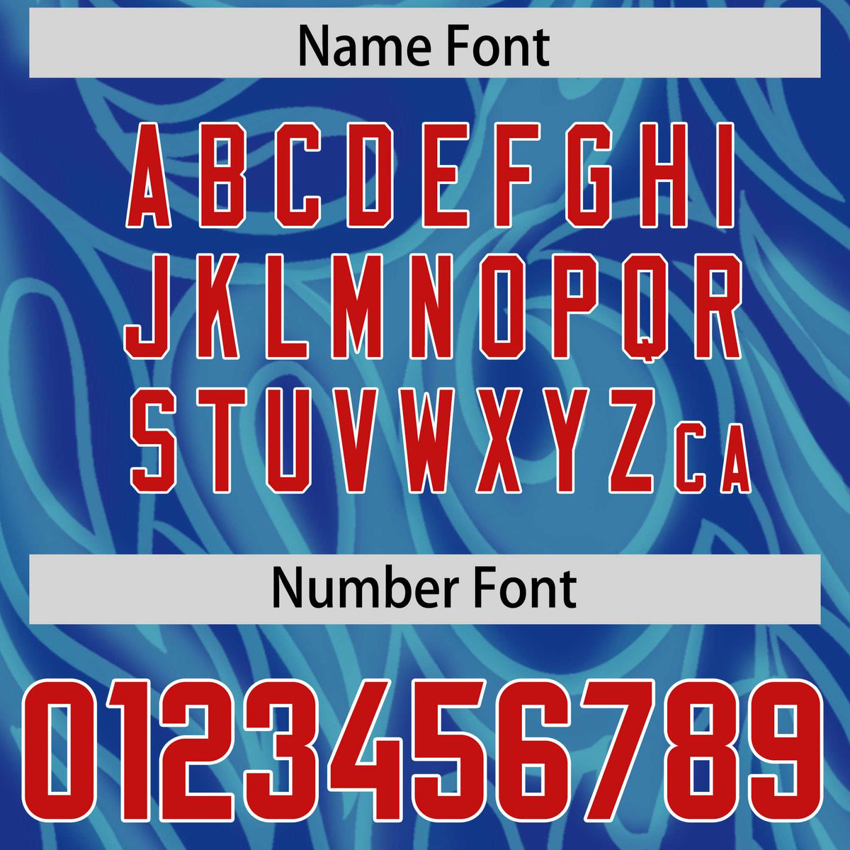 Custom Blue Personalized Printed Graffiti Pattern Design Authentic American Football Jersey