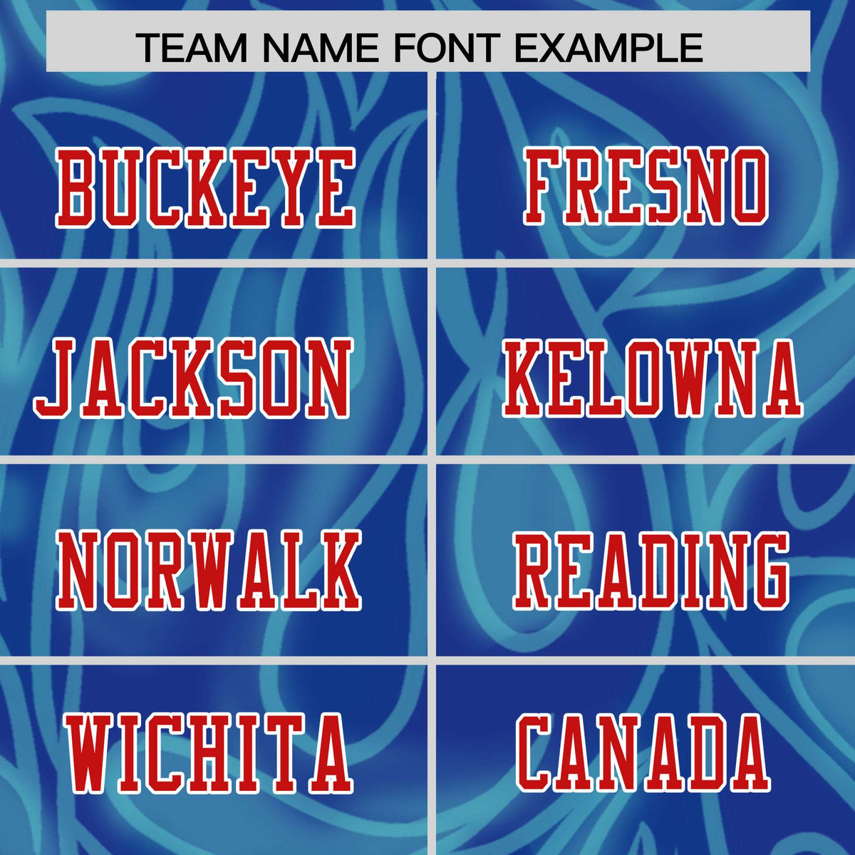 Custom Blue Personalized Printed Graffiti Pattern Design Authentic American Football Jersey