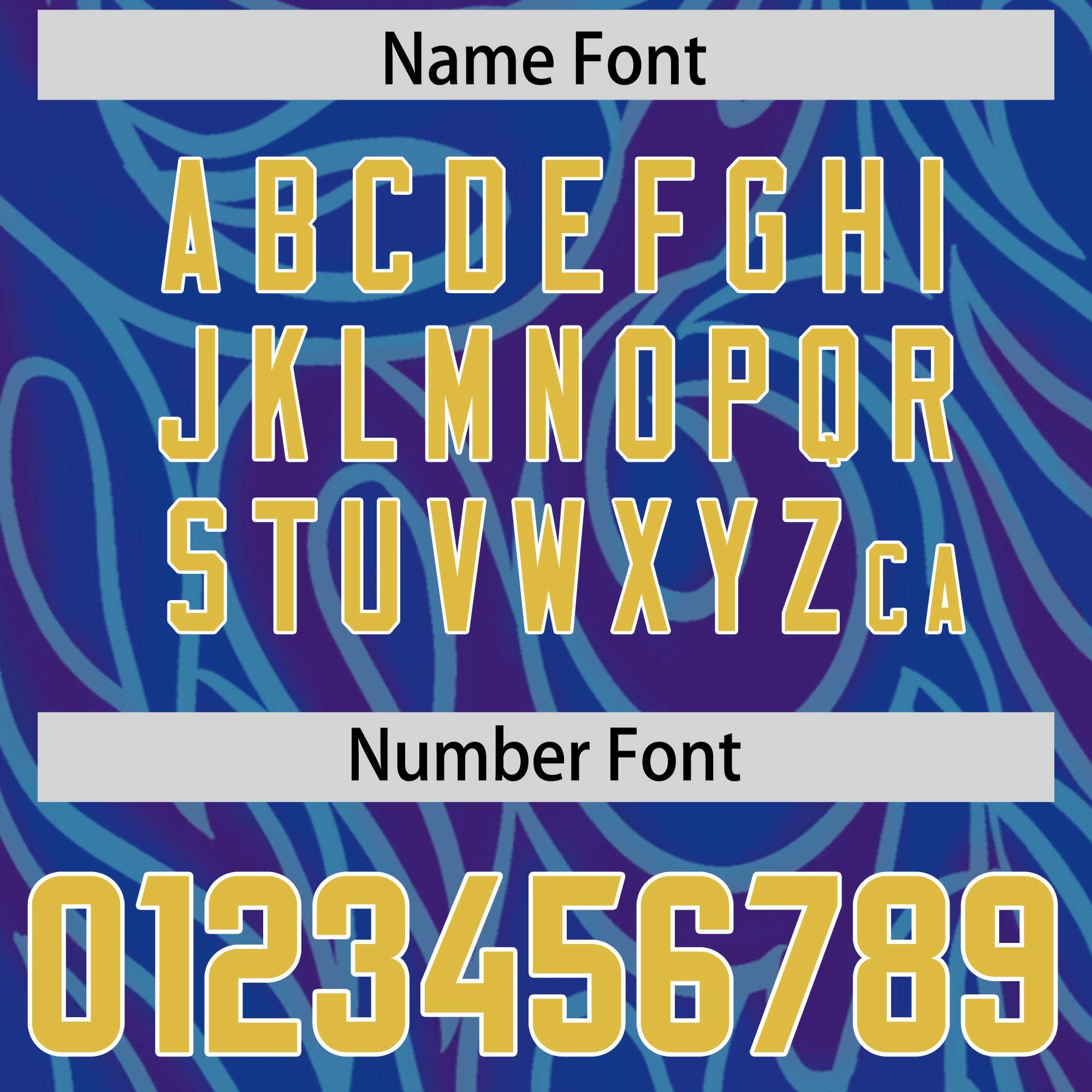 Custom Royal Personalized Printed Graffiti Pattern Design Authentic American Football Jersey