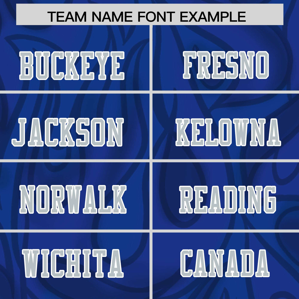 Custom Royal Personalized Printed Graffiti Pattern Design Authentic American Football Jersey